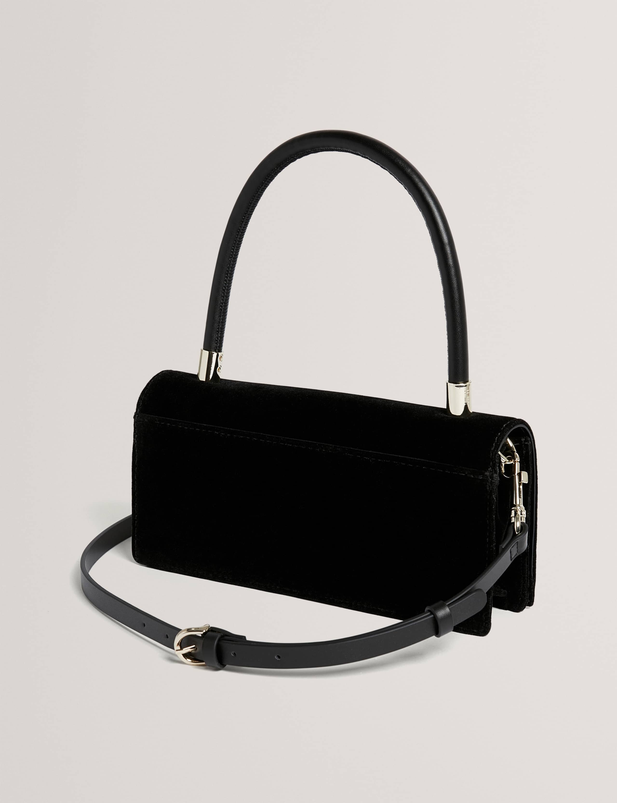 Velvet Top Handle Shoulder Bag 3 of 5
