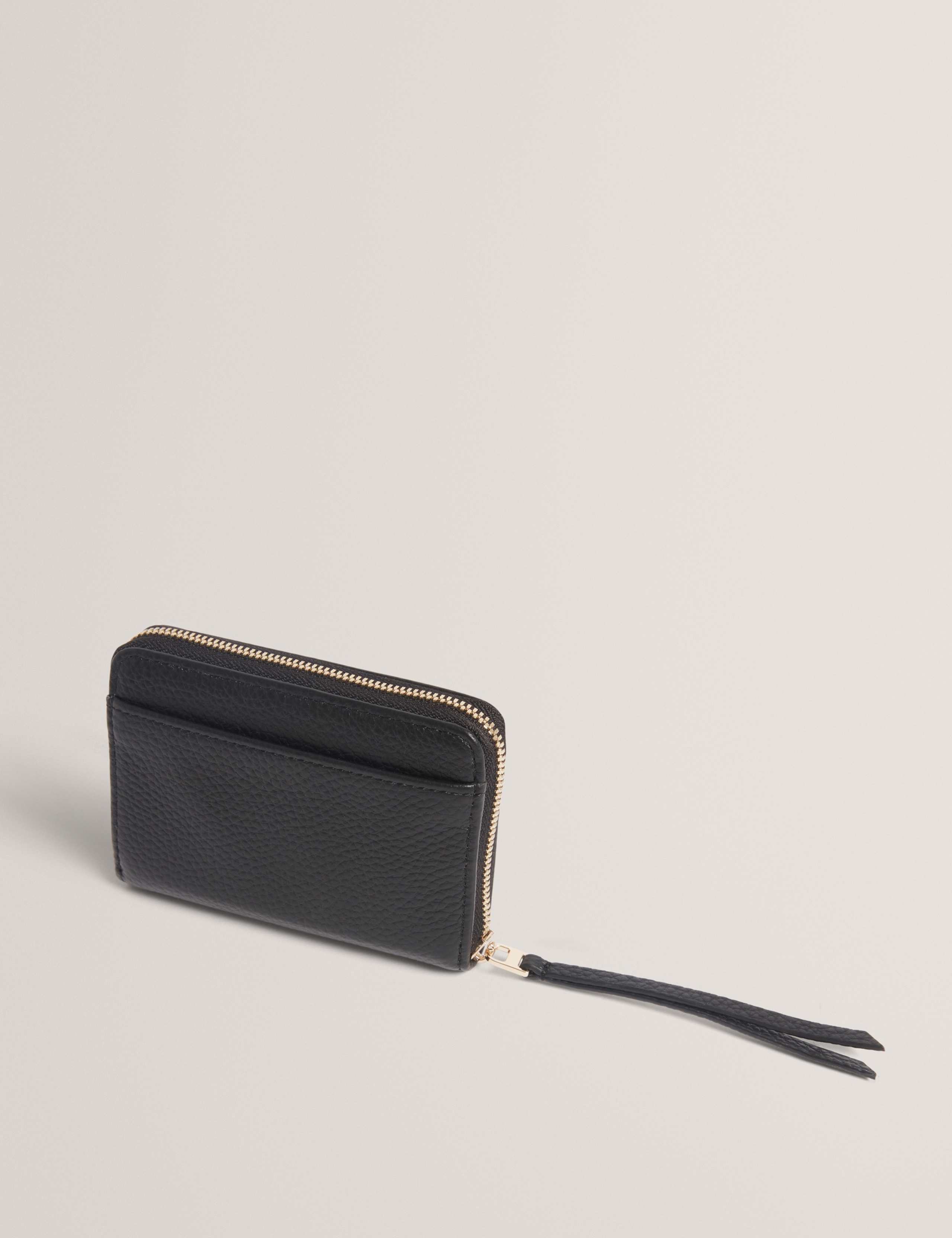 Leather Bow Detail Small Zip Around Purse 2 of 4