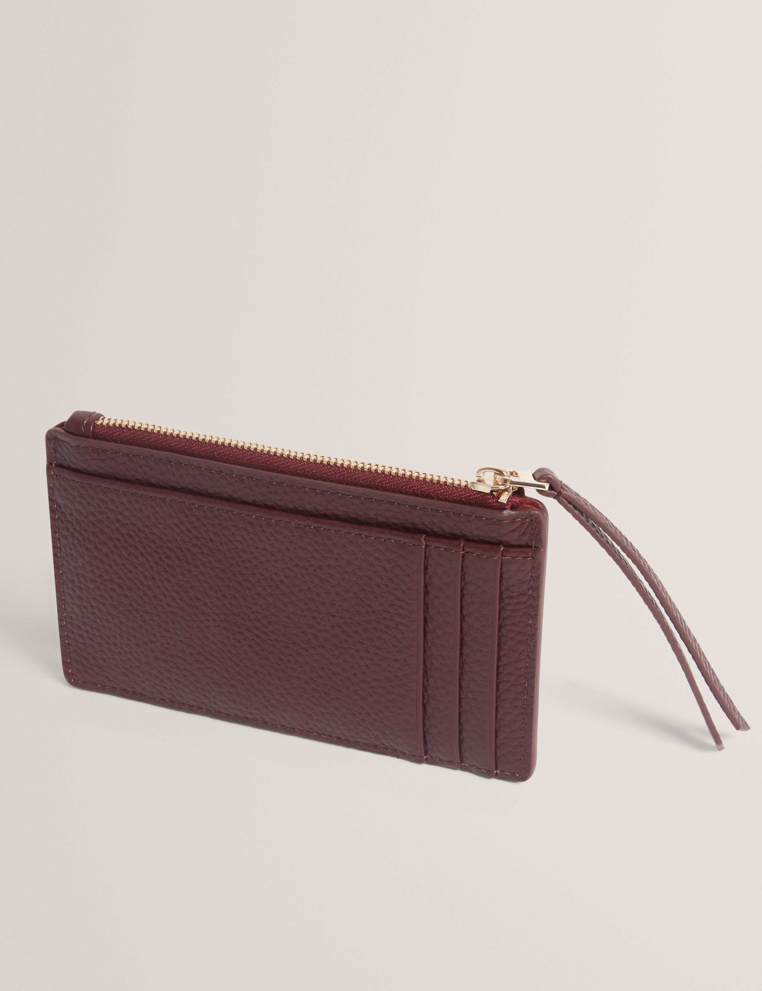 Leather Bow Detail Zip Card Holder 2 of 4
