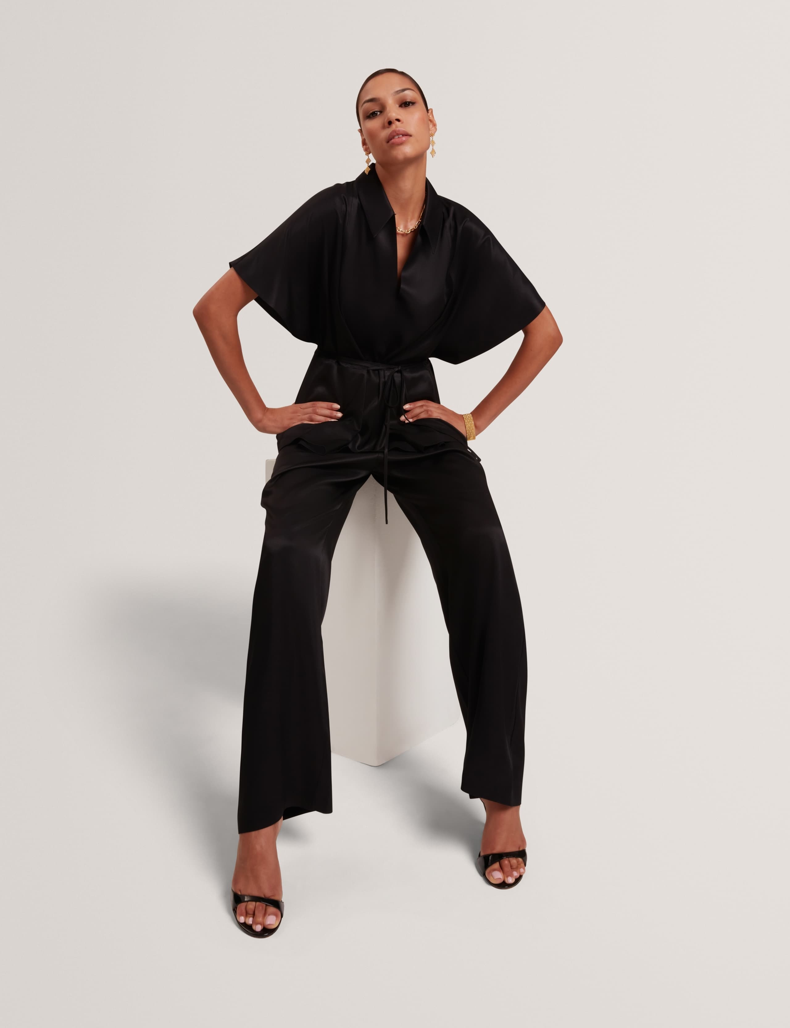 Elasticated Waist Straight Leg Trousers 7 of 7