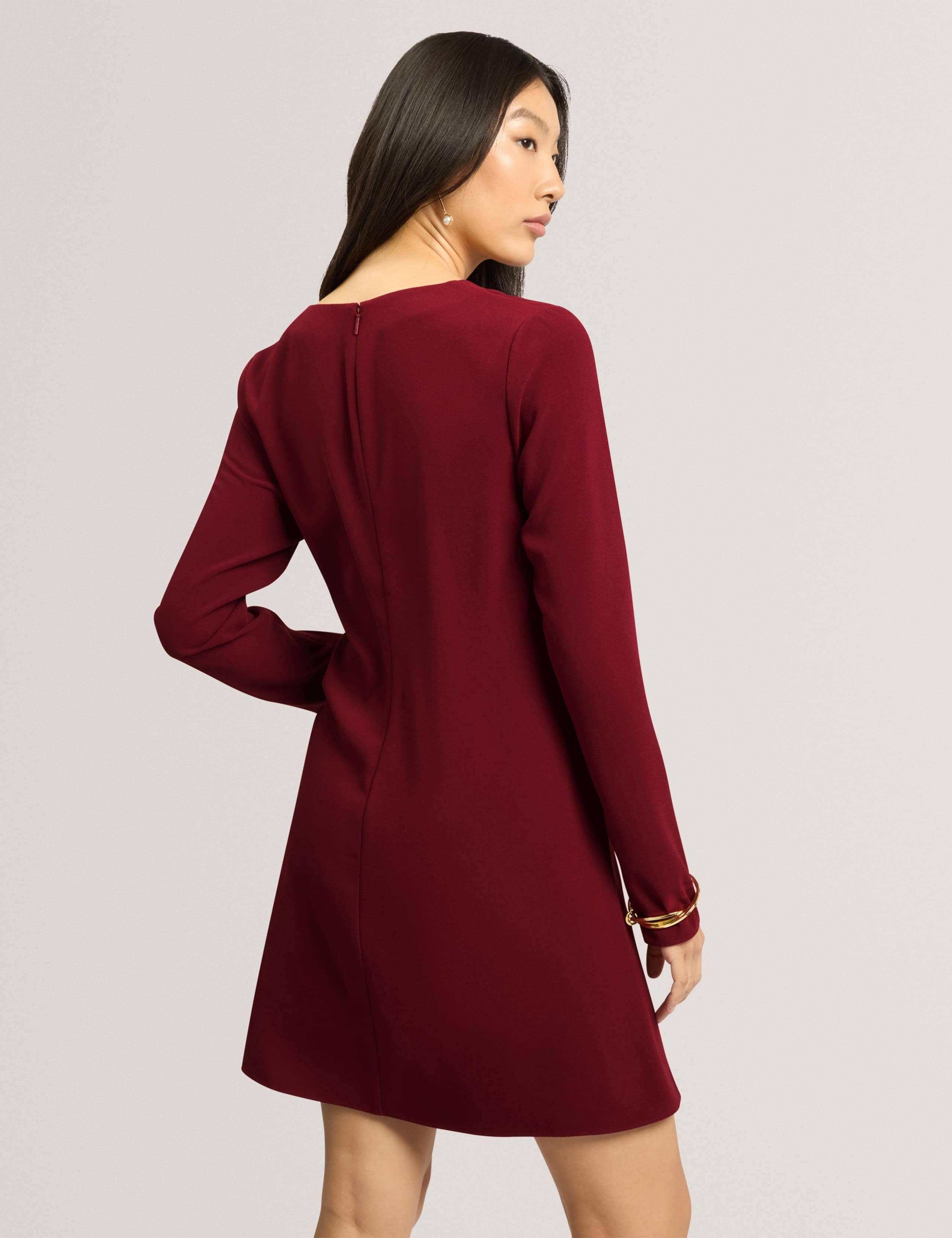 V-Neck Mini Skater Dress 4 of 7