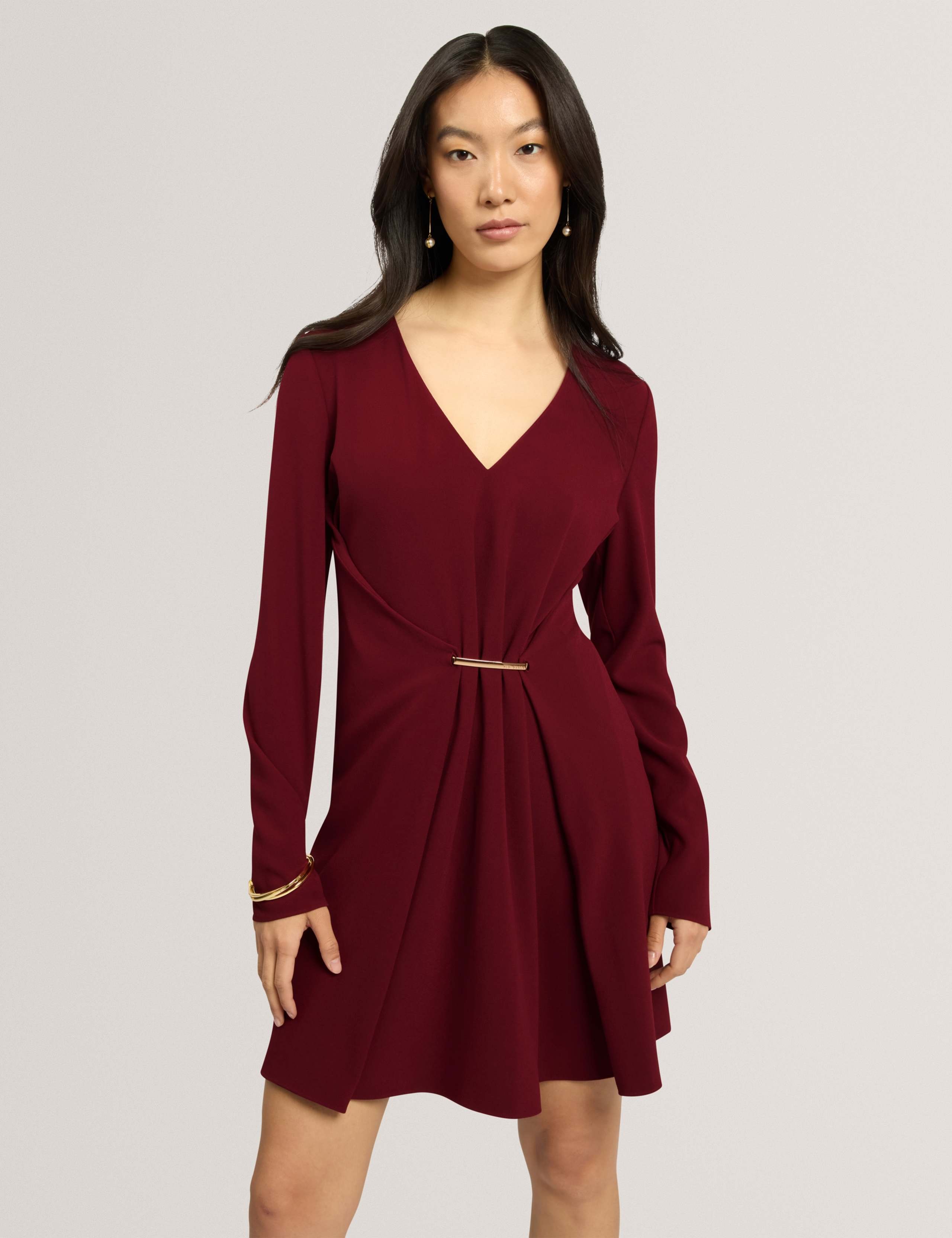 V-Neck Mini Skater Dress 5 of 7
