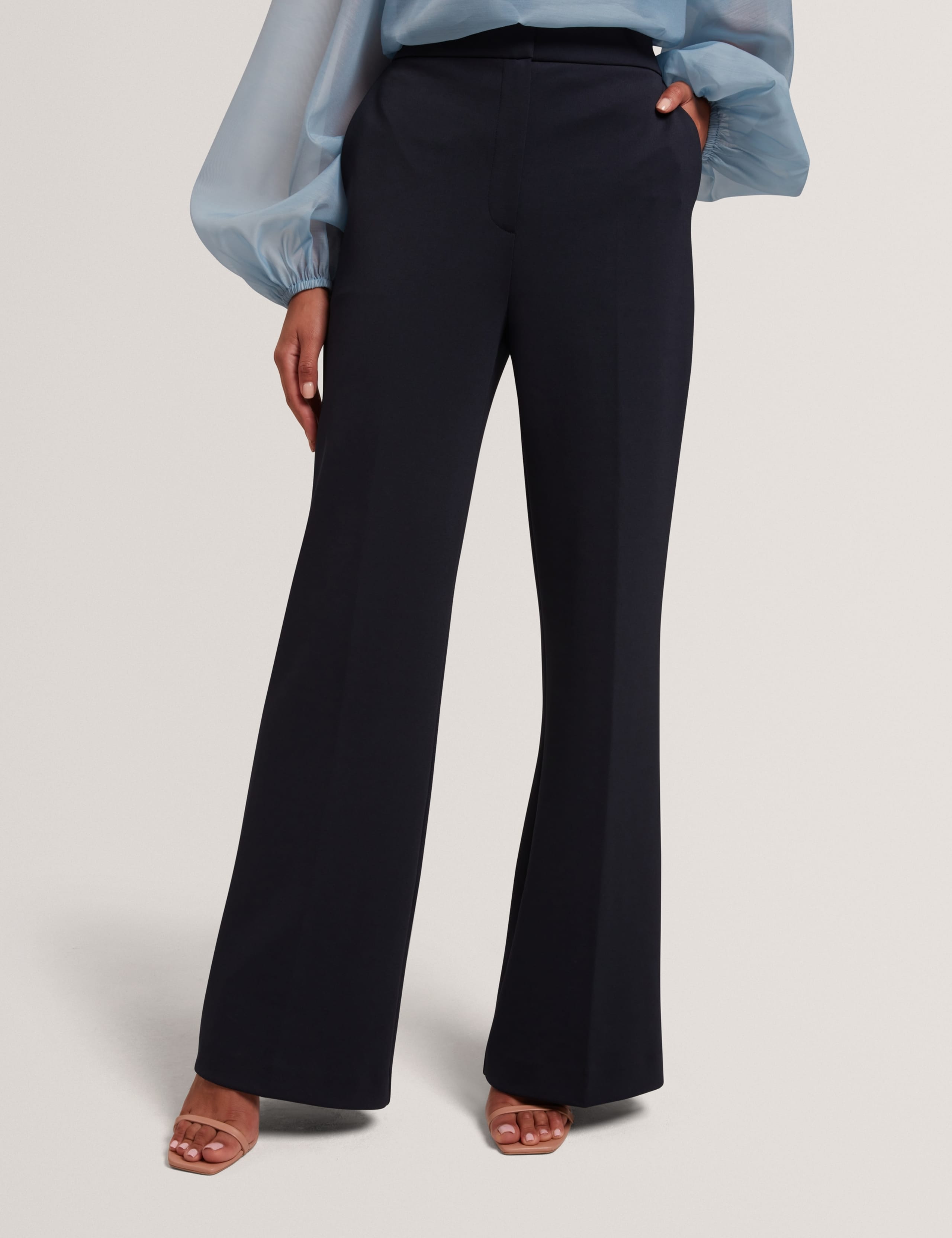 Woven Tailored Flared Trousers 3 of 6