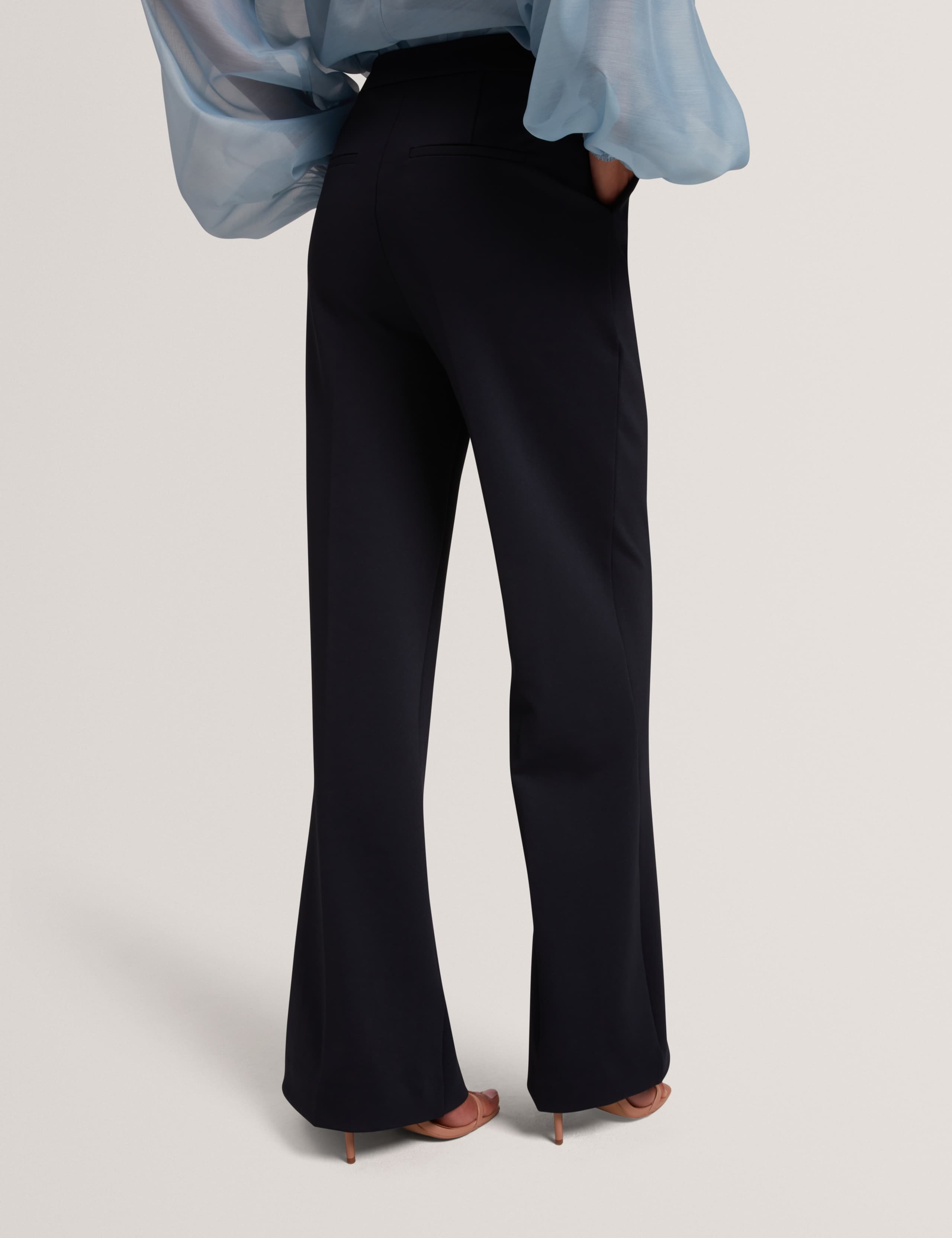 Woven Tailored Flared Trousers 4 of 6