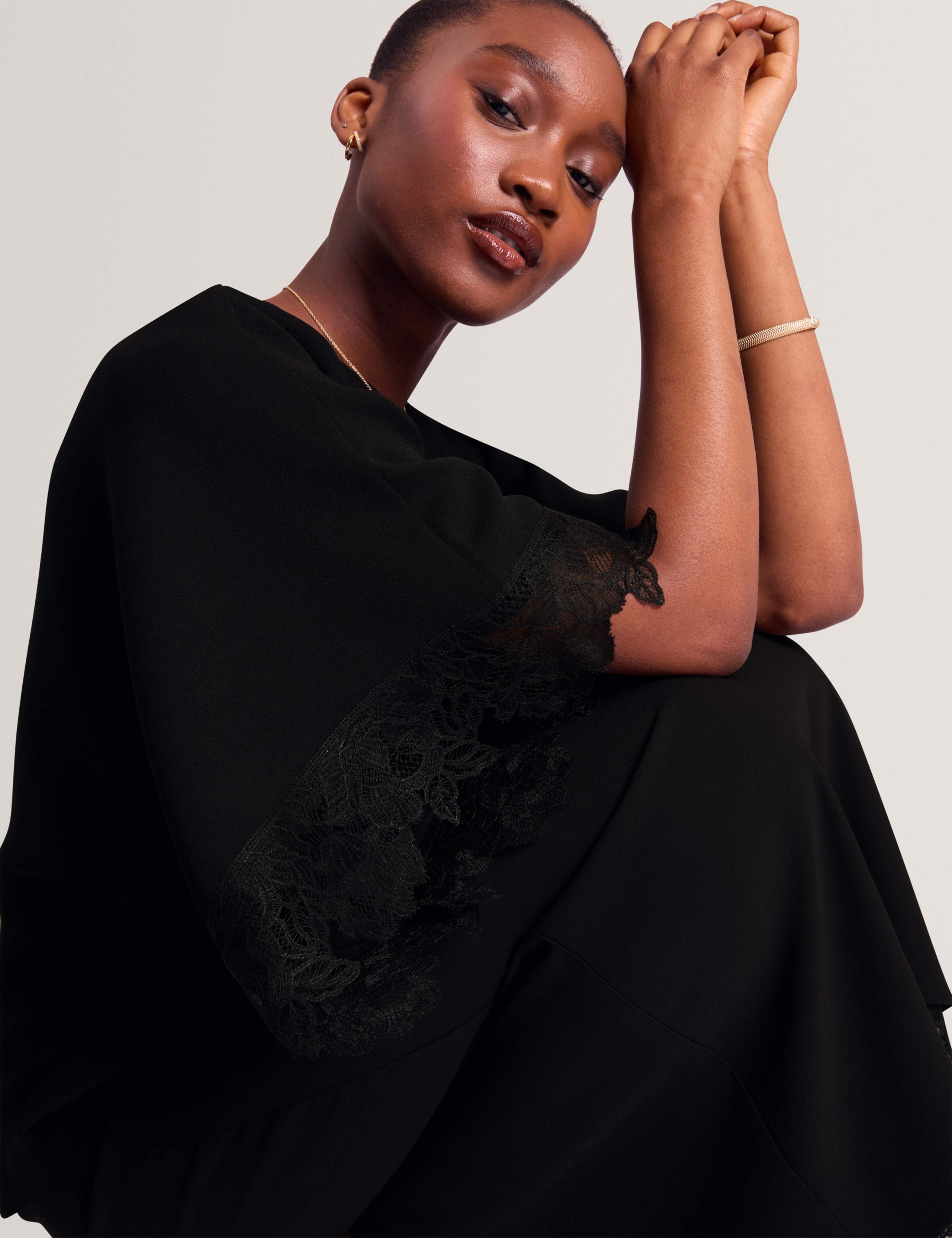Lace Detail Batwing Top 6 of 7