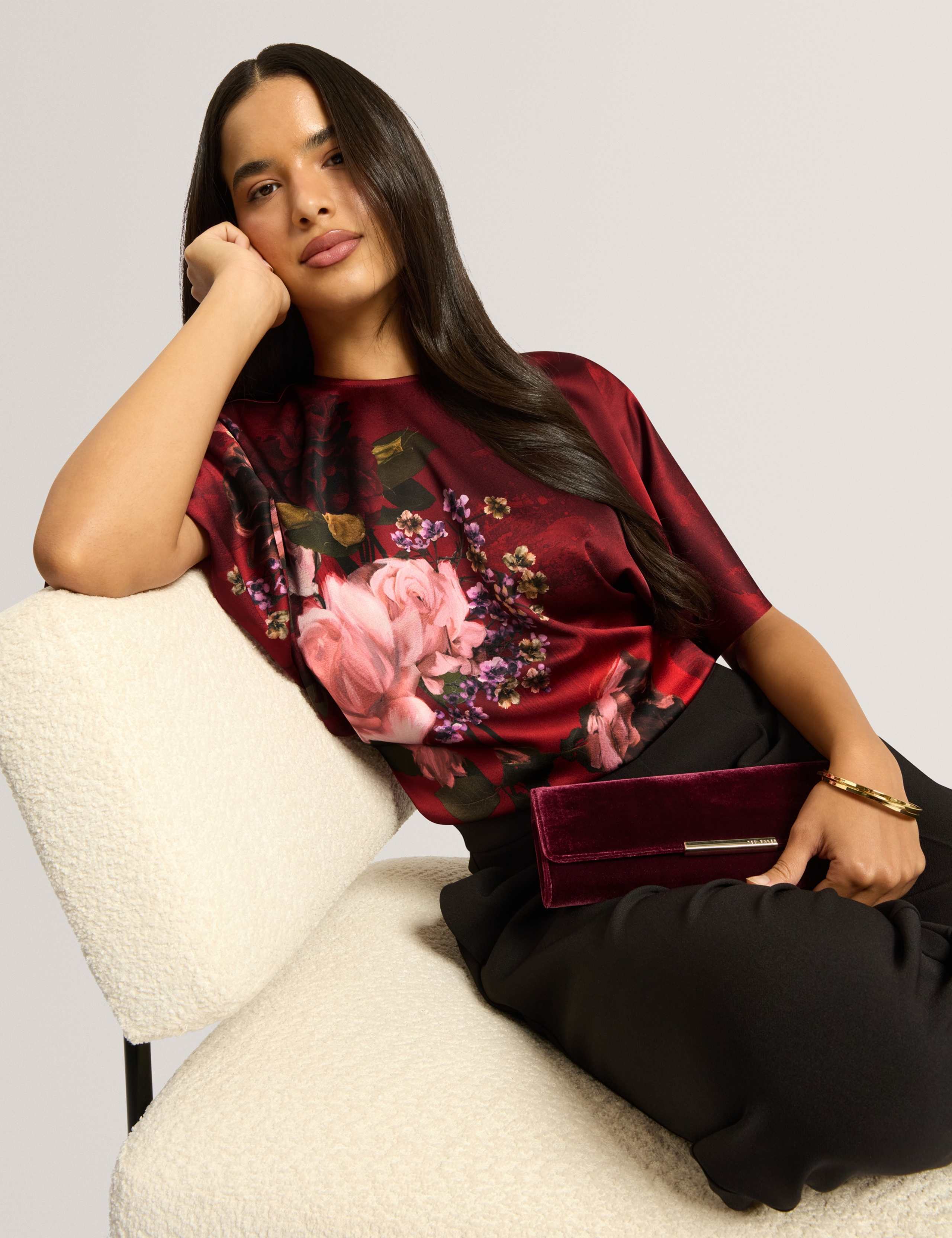 Printed Batwing Blouse 3 of 7