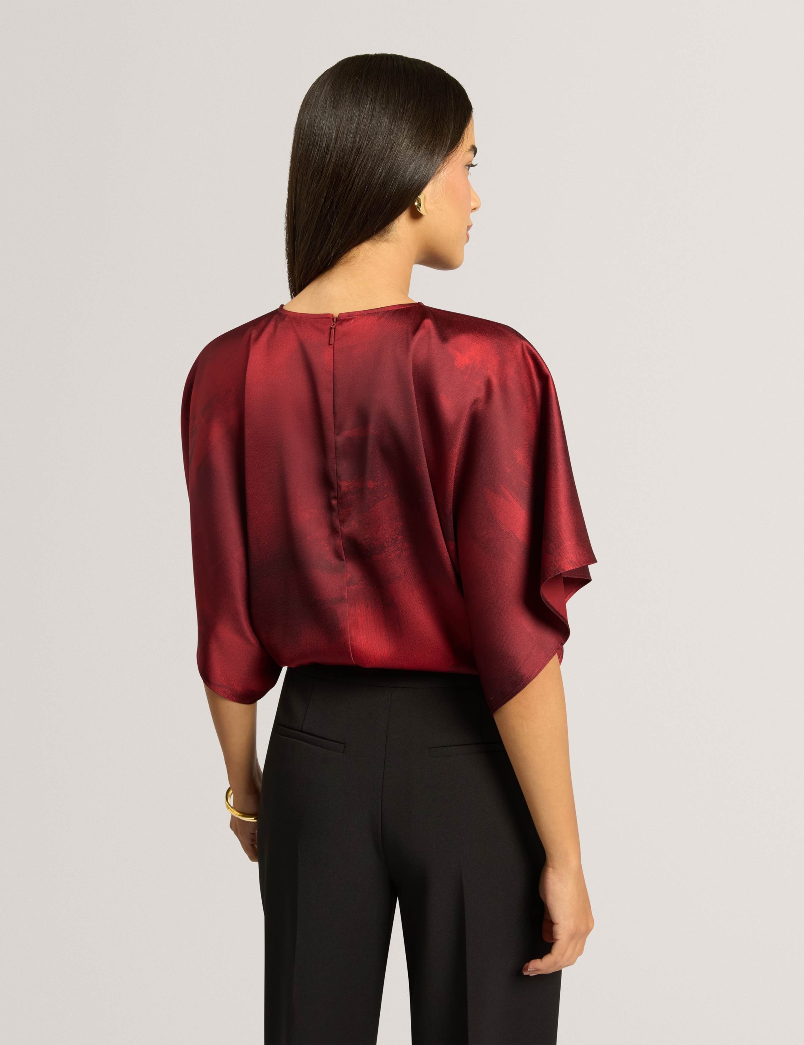 Printed Batwing Blouse 4 of 7