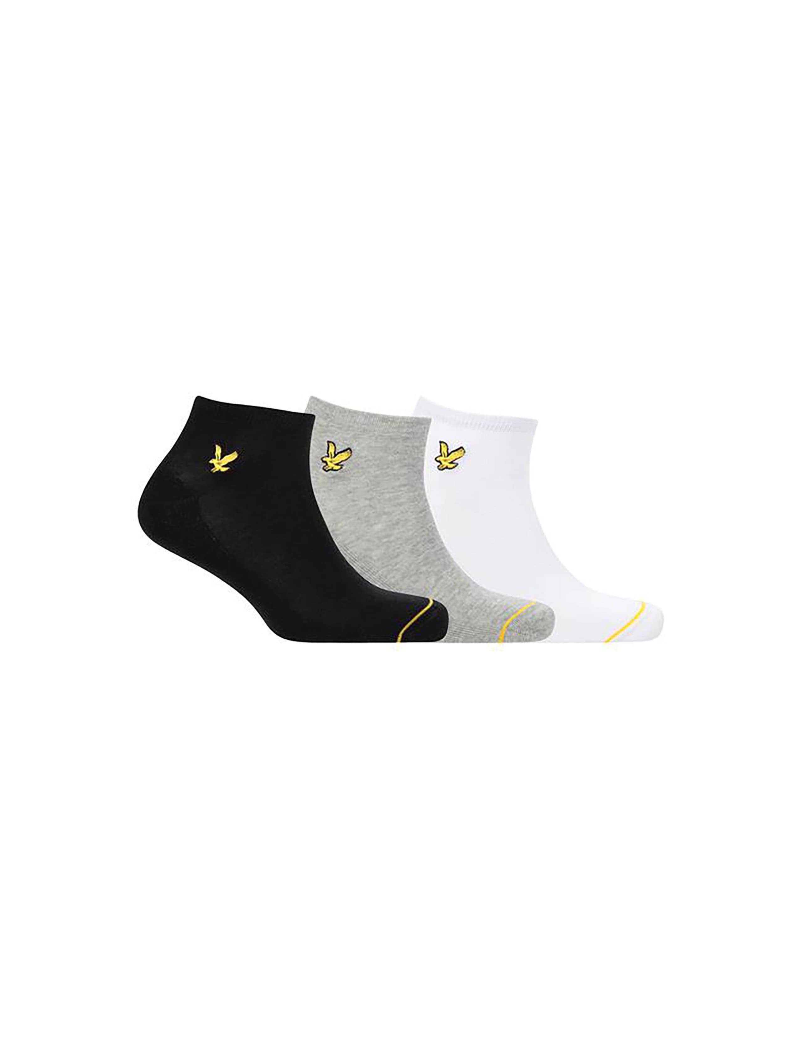 3pk Cotton Rich Trainer Socks 1 of 4