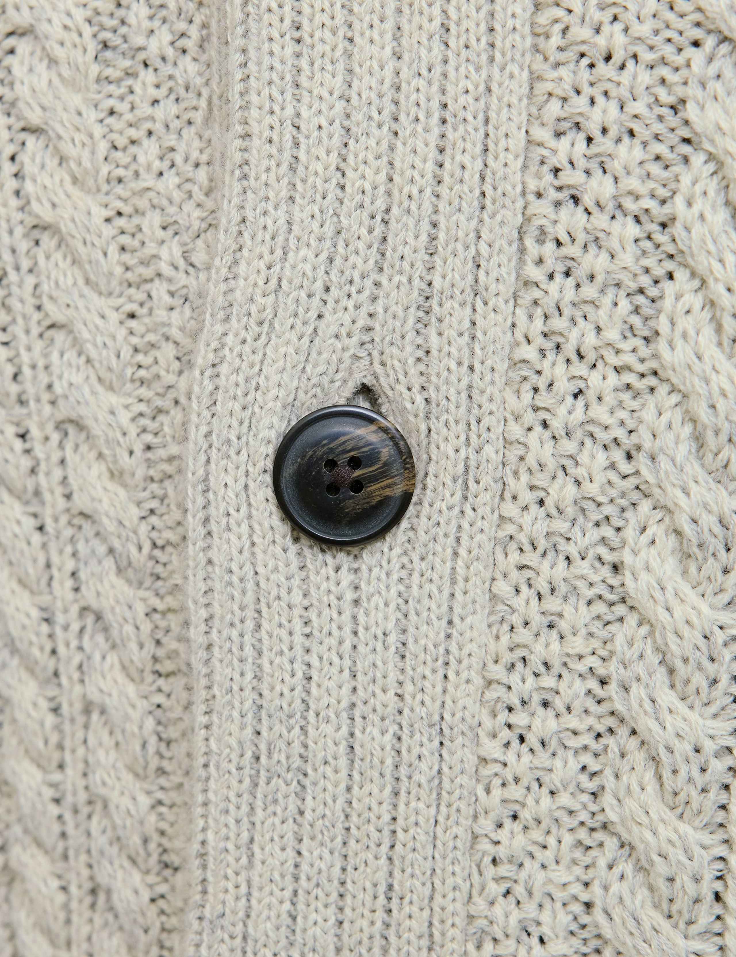 Cable Shawl Neck Cardigan 6 of 7