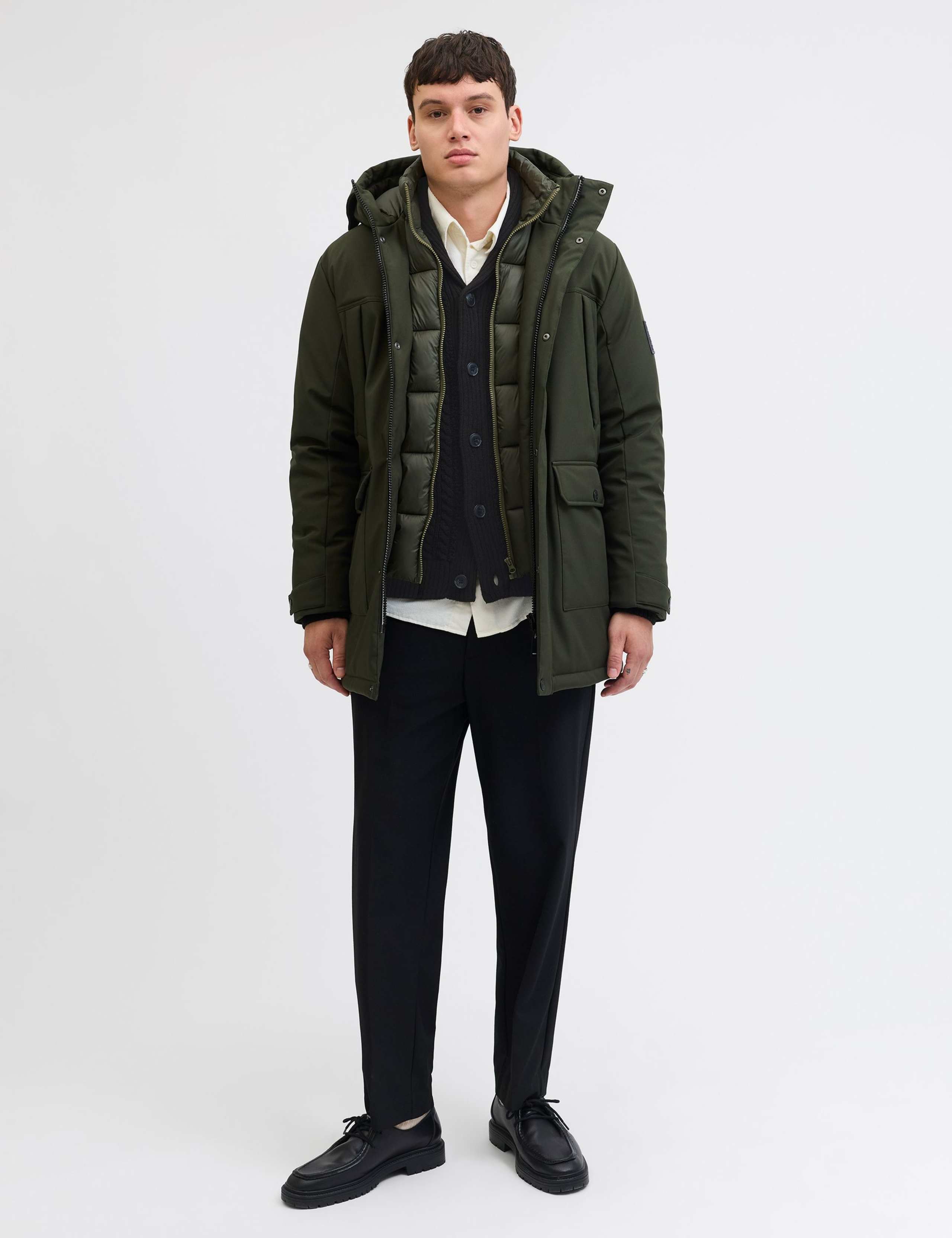 Cable Shawl Neck Cardigan 3 of 7