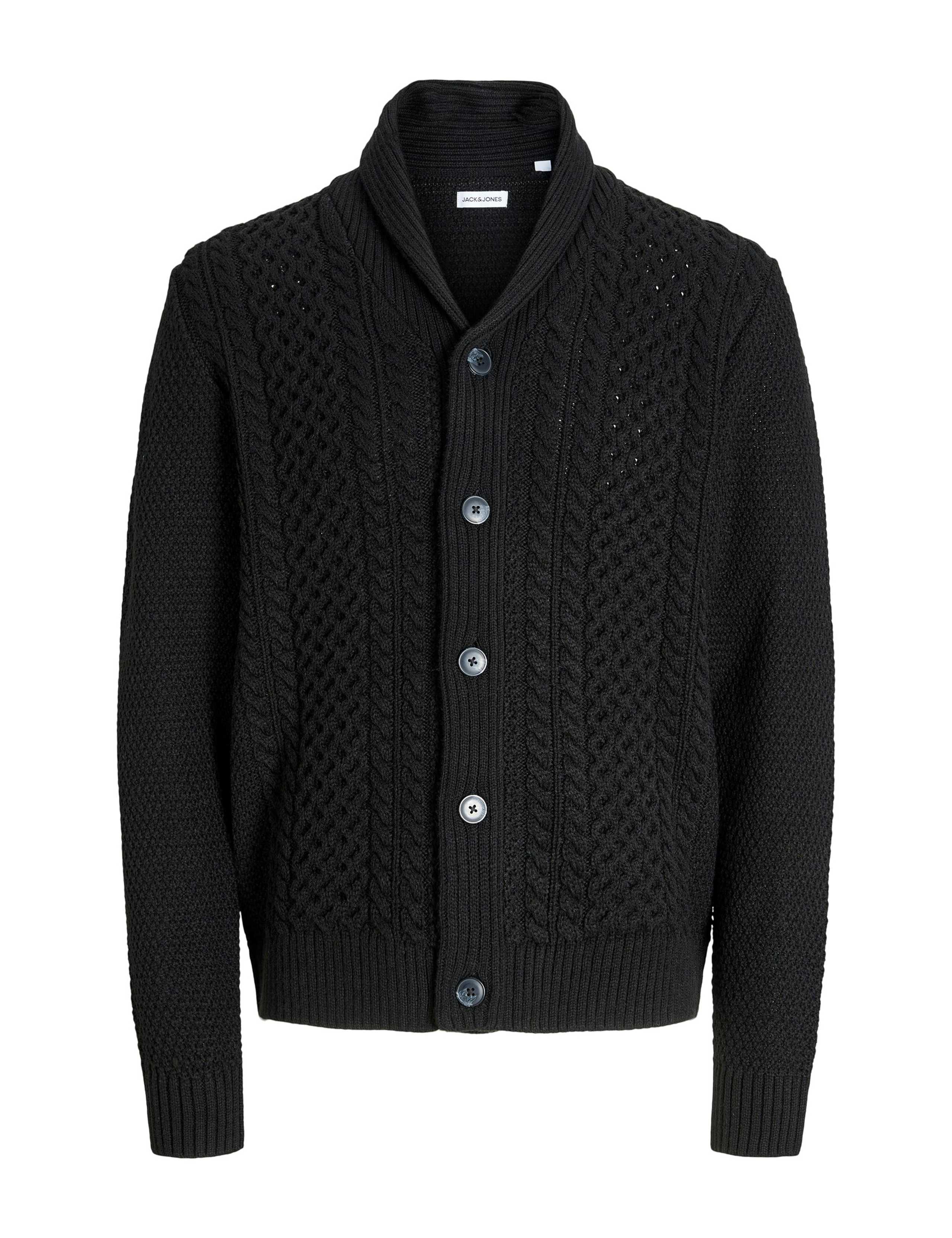 Cable Shawl Neck Cardigan 2 of 7