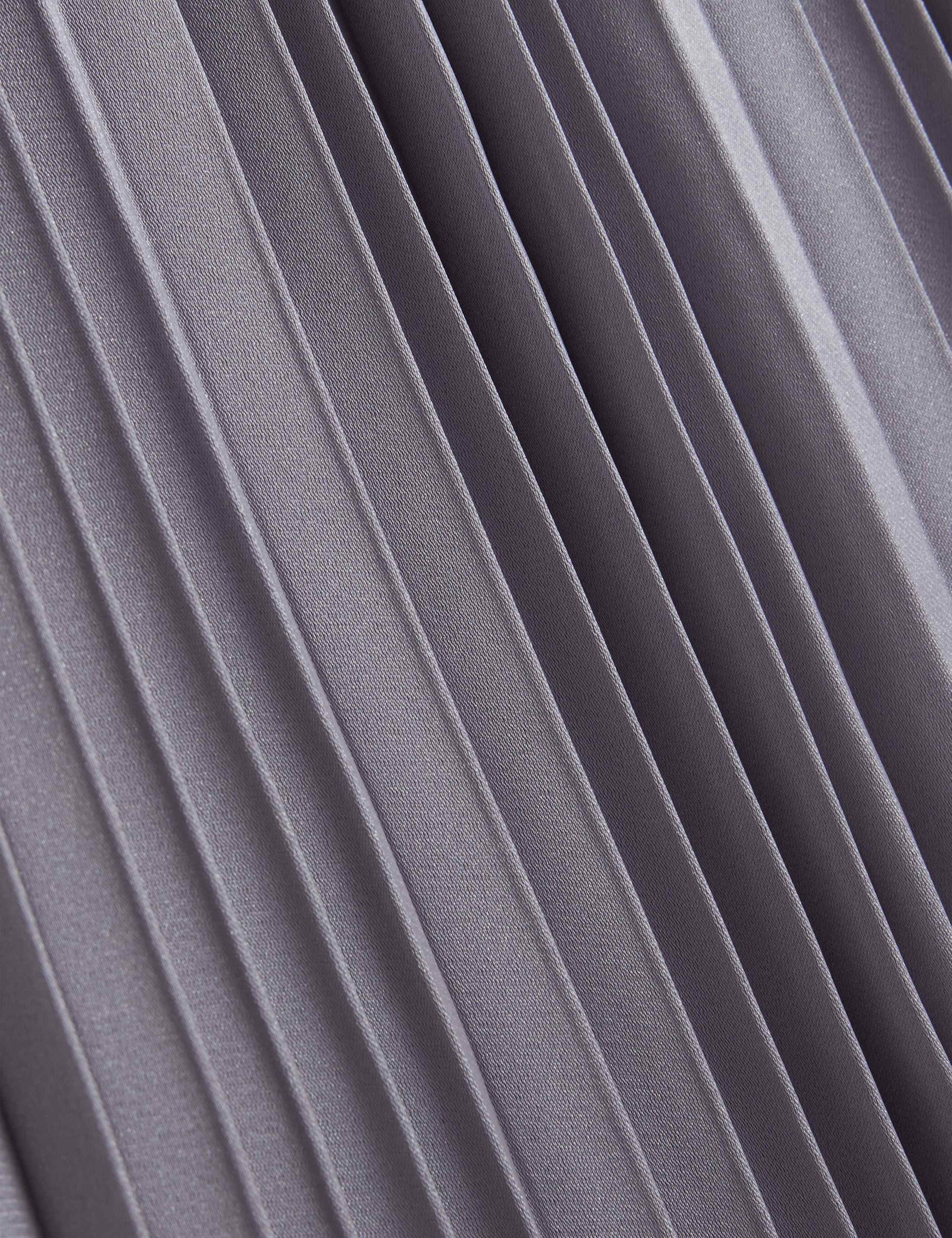 Halter Neck Pleated Maxi Smock Dress 5 of 5