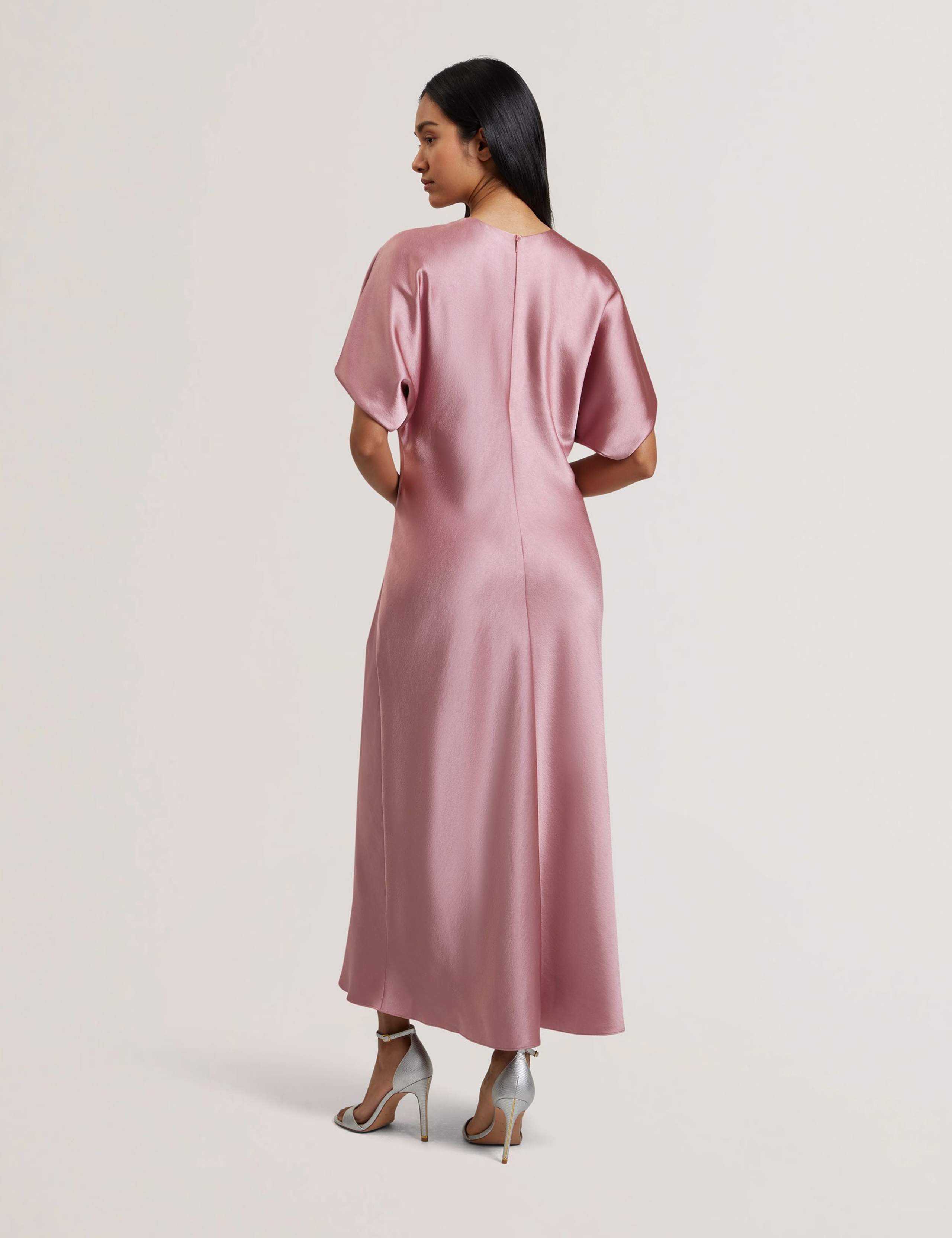 Round Neck Midi Column Dress 3 of 5