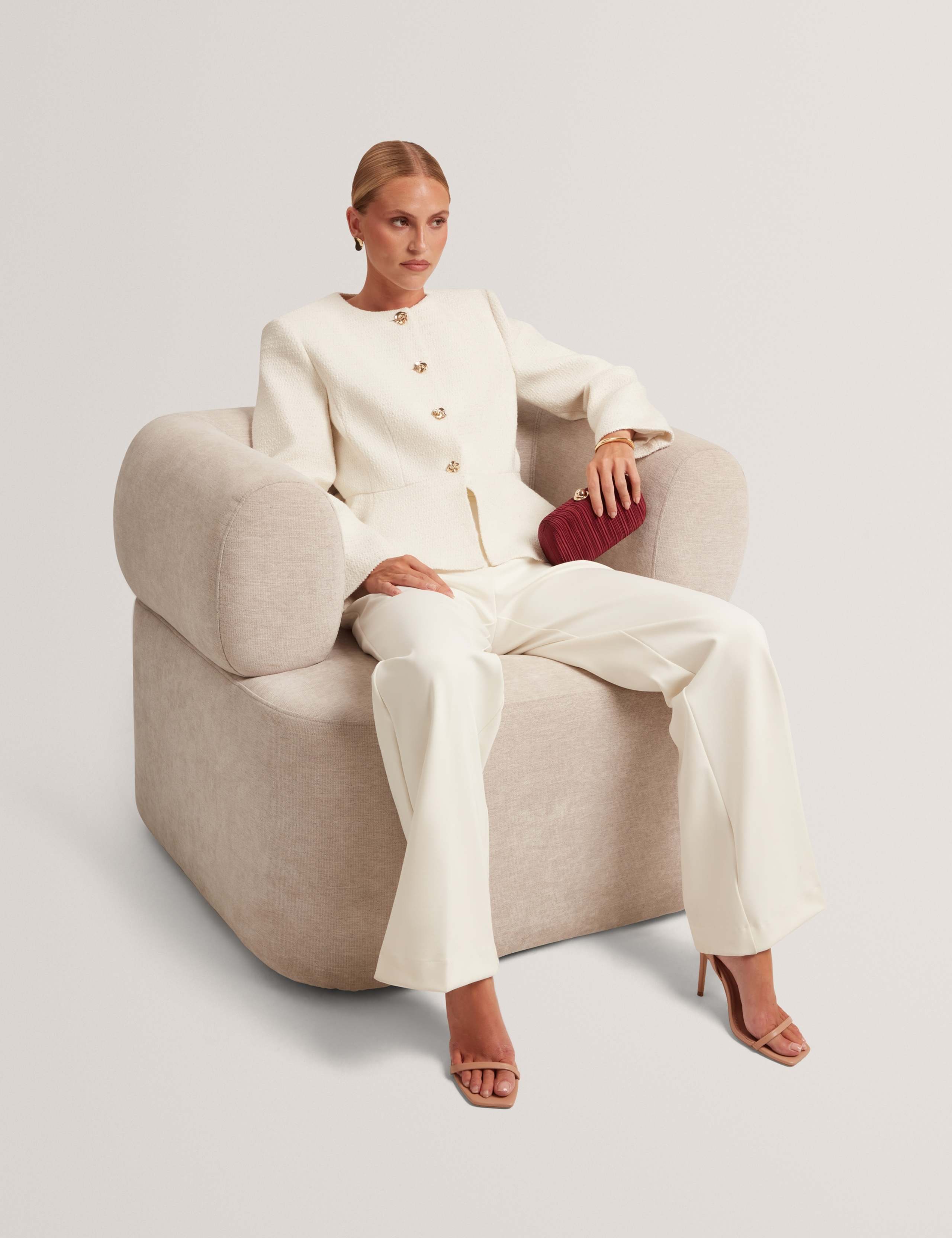 Tailored Peplum Jacket with Wool 3 of 7