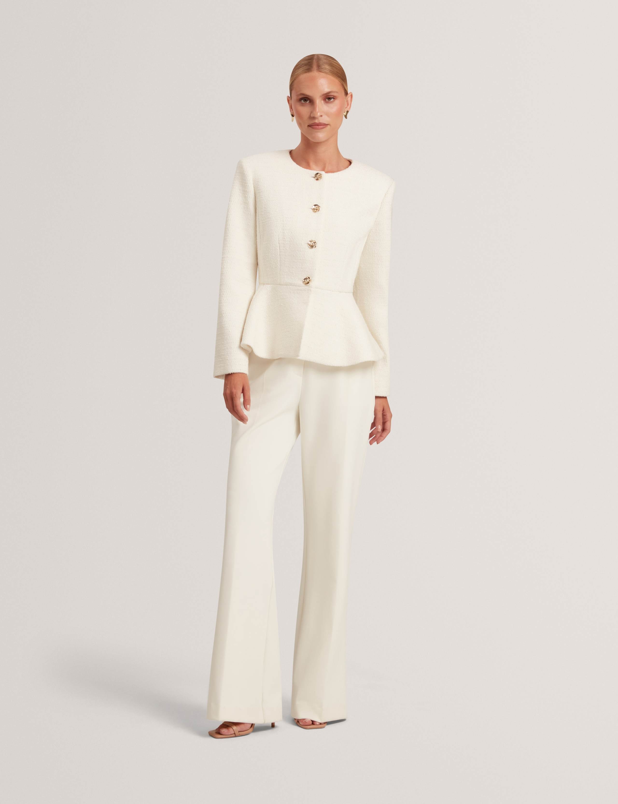Tailored Peplum Jacket with Wool 5 of 7