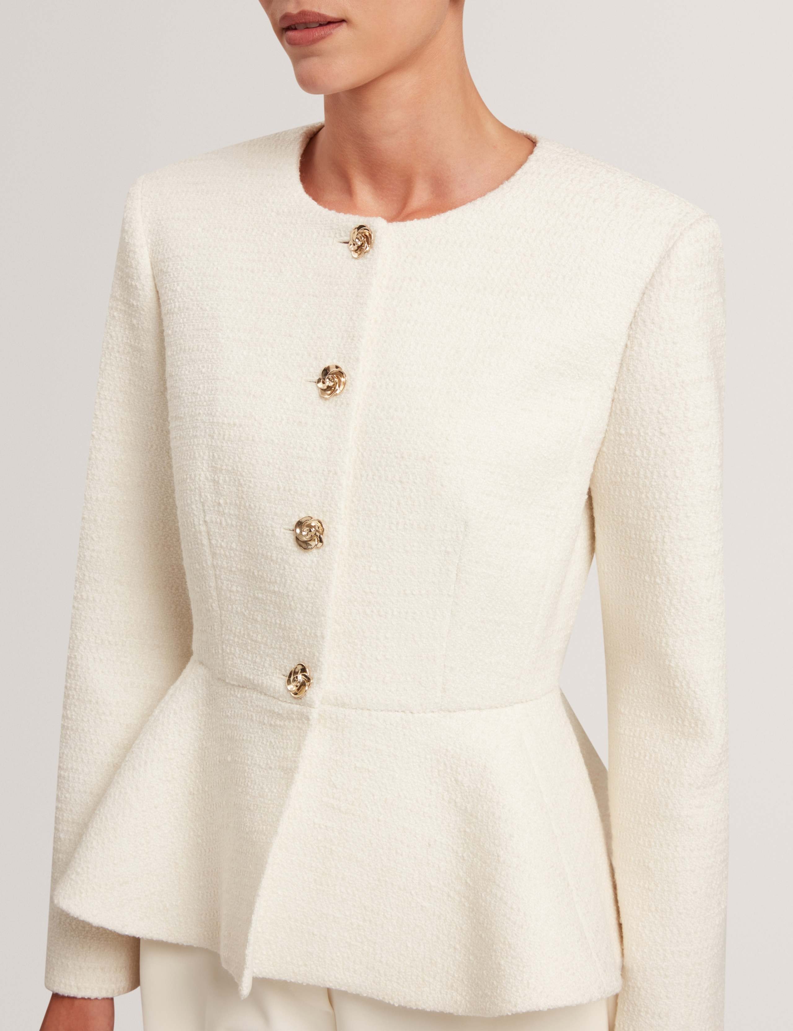 Tailored Peplum Jacket with Wool 6 of 7