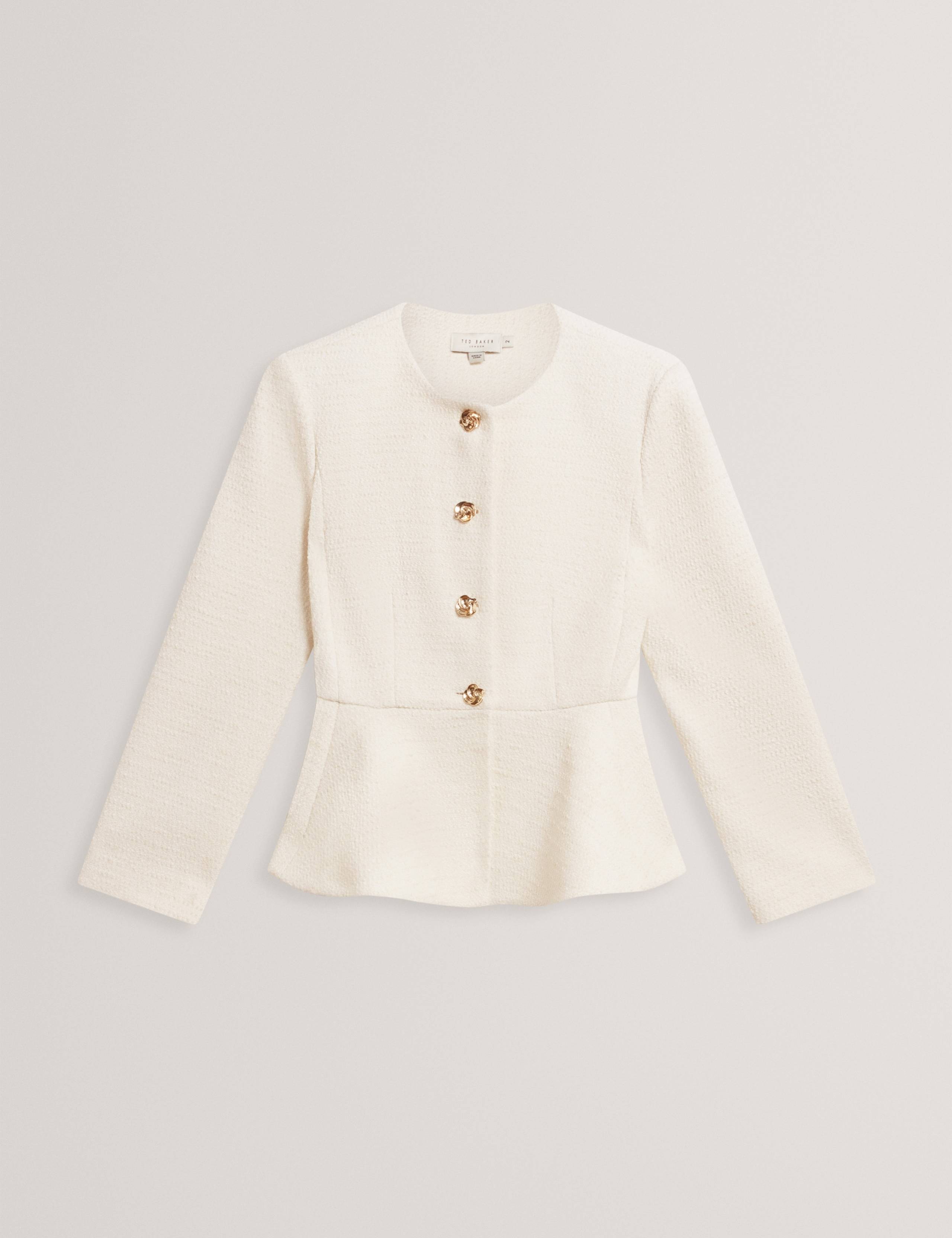 Tailored Peplum Jacket with Wool 2 of 7