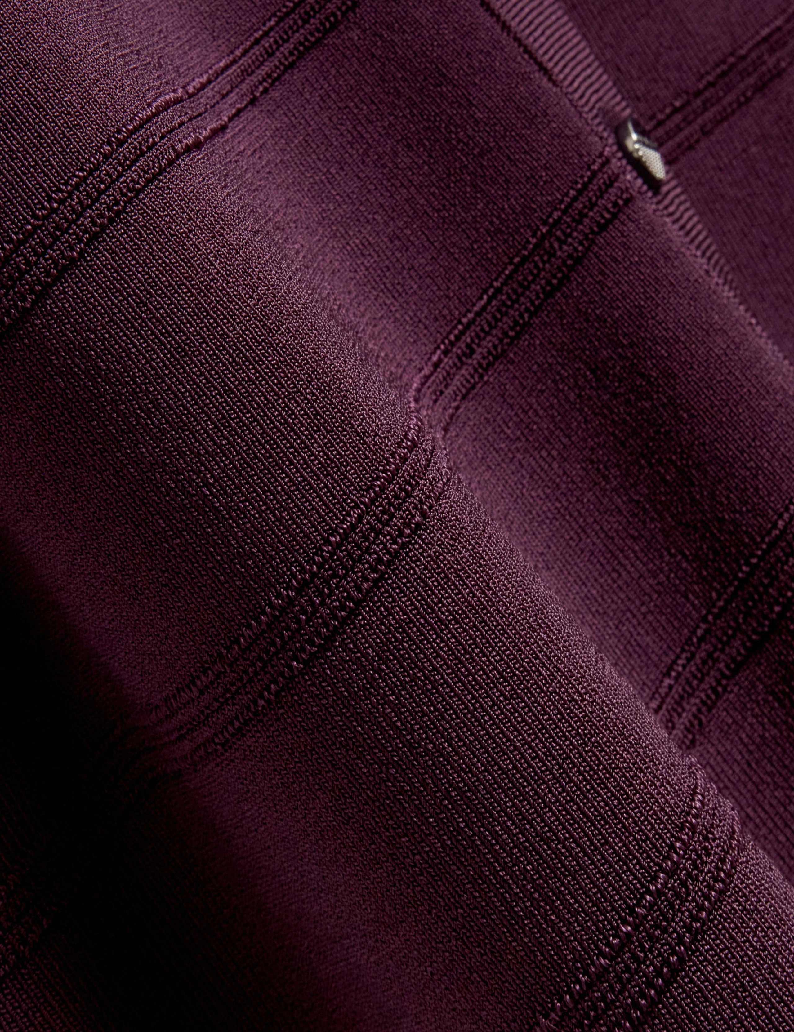Textured Striped Crew Neck Cropped Cardigan 7 of 7