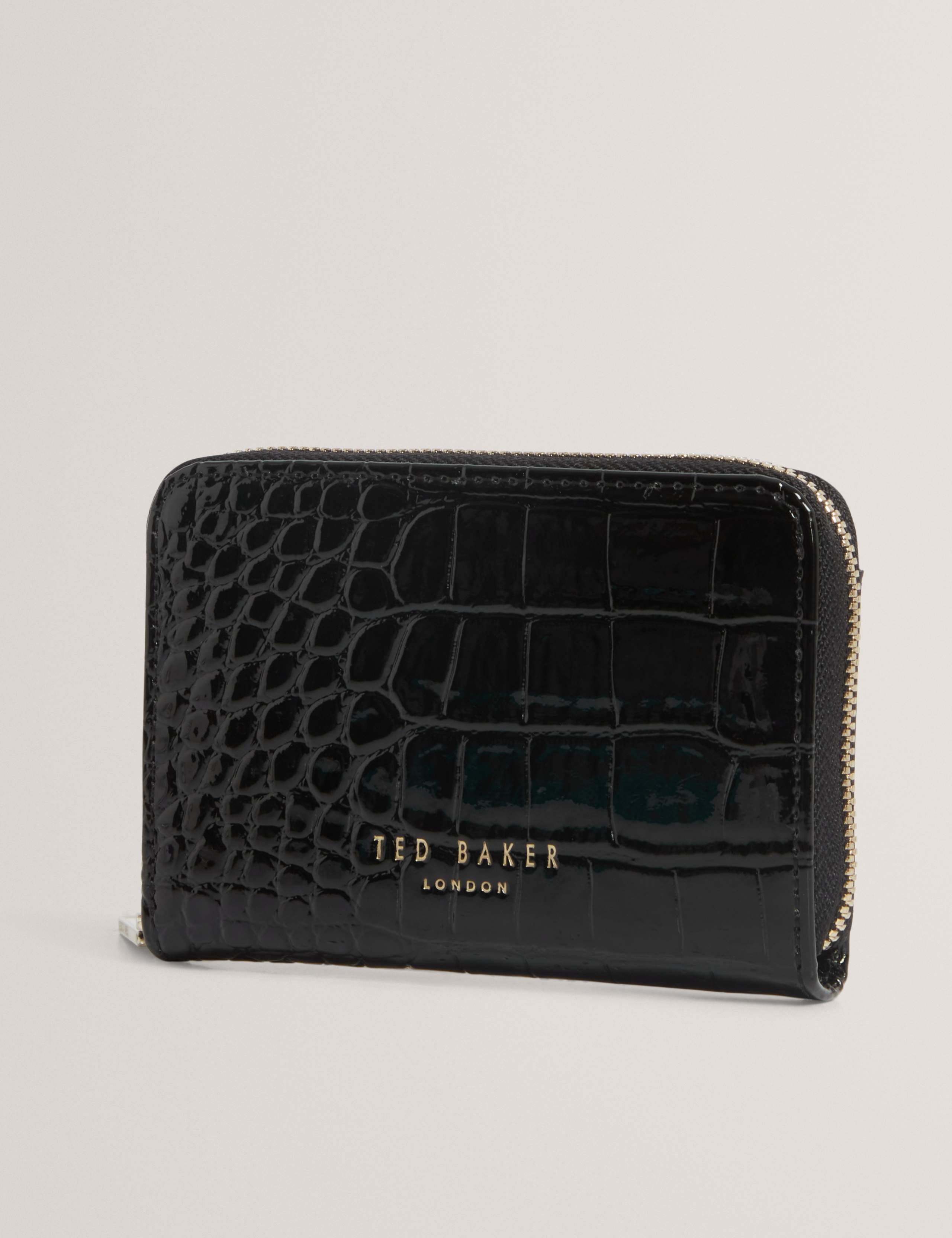 Croc Effect Zip Around Wallet 3 of 4