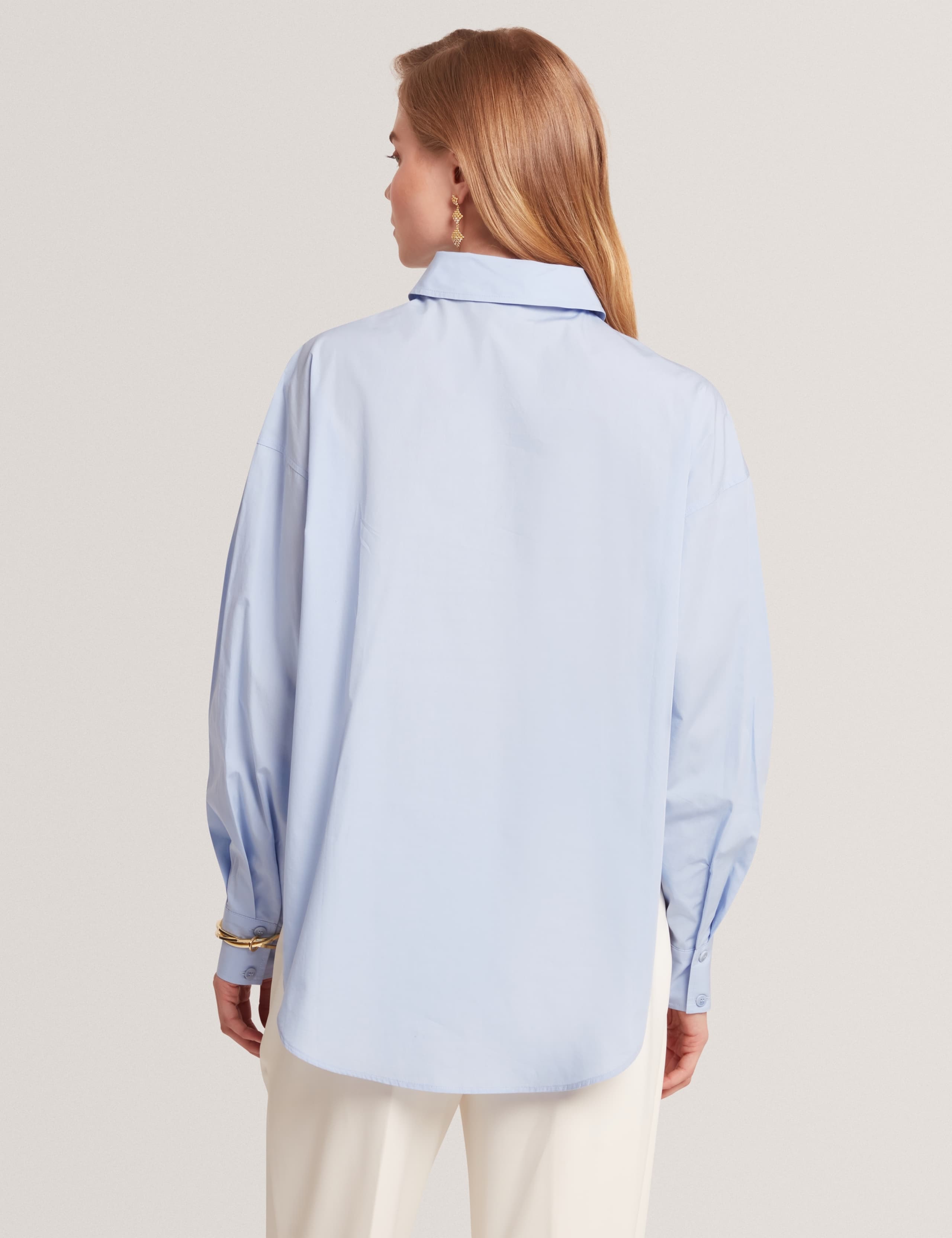 Pure Cotton Bib Detail Oversized Shirt 5 of 6