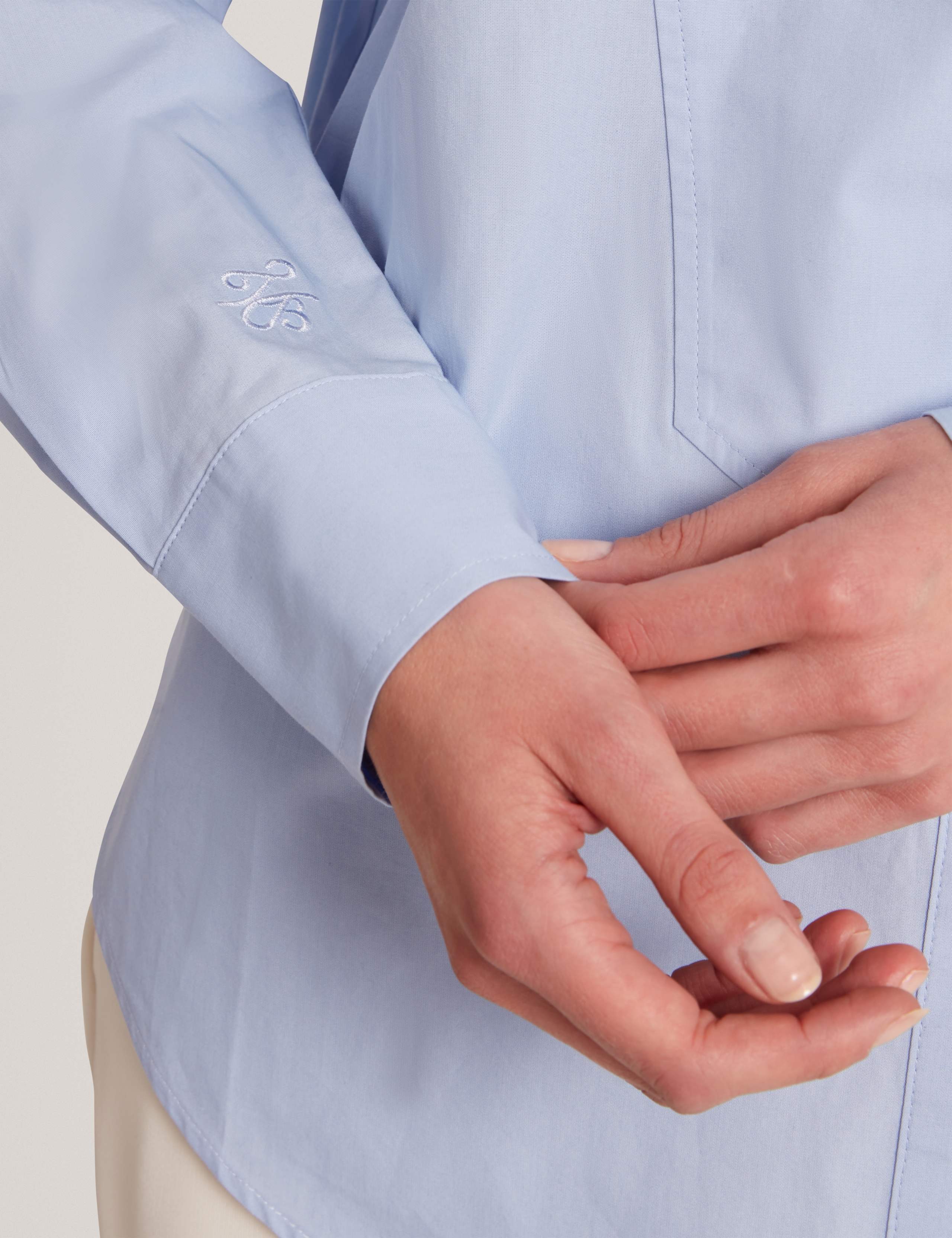 Pure Cotton Bib Detail Oversized Shirt 6 of 6