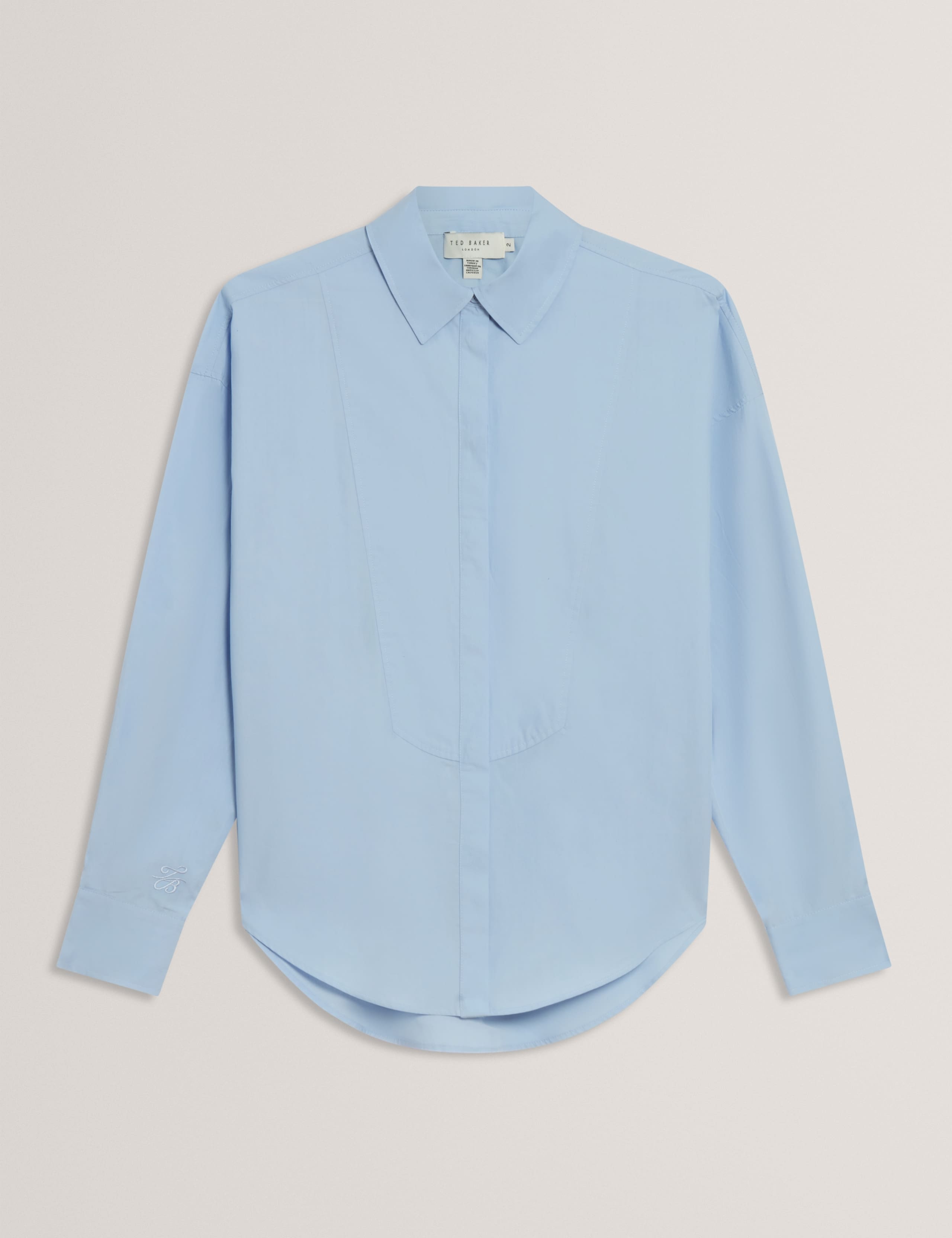 Pure Cotton Bib Detail Oversized Shirt 2 of 6