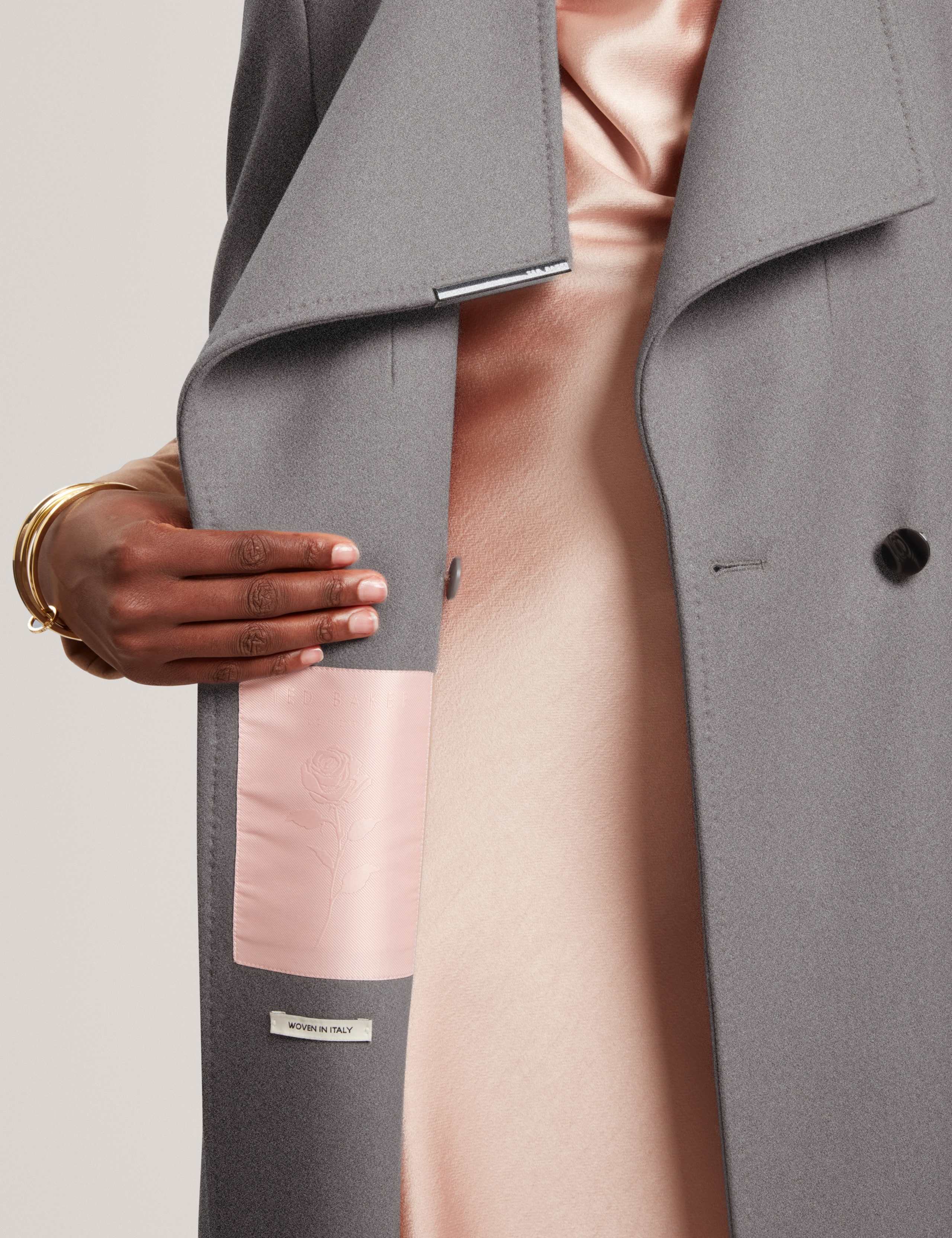Wool Rich Belted Collared Longline Wrap Coat 4 of 5