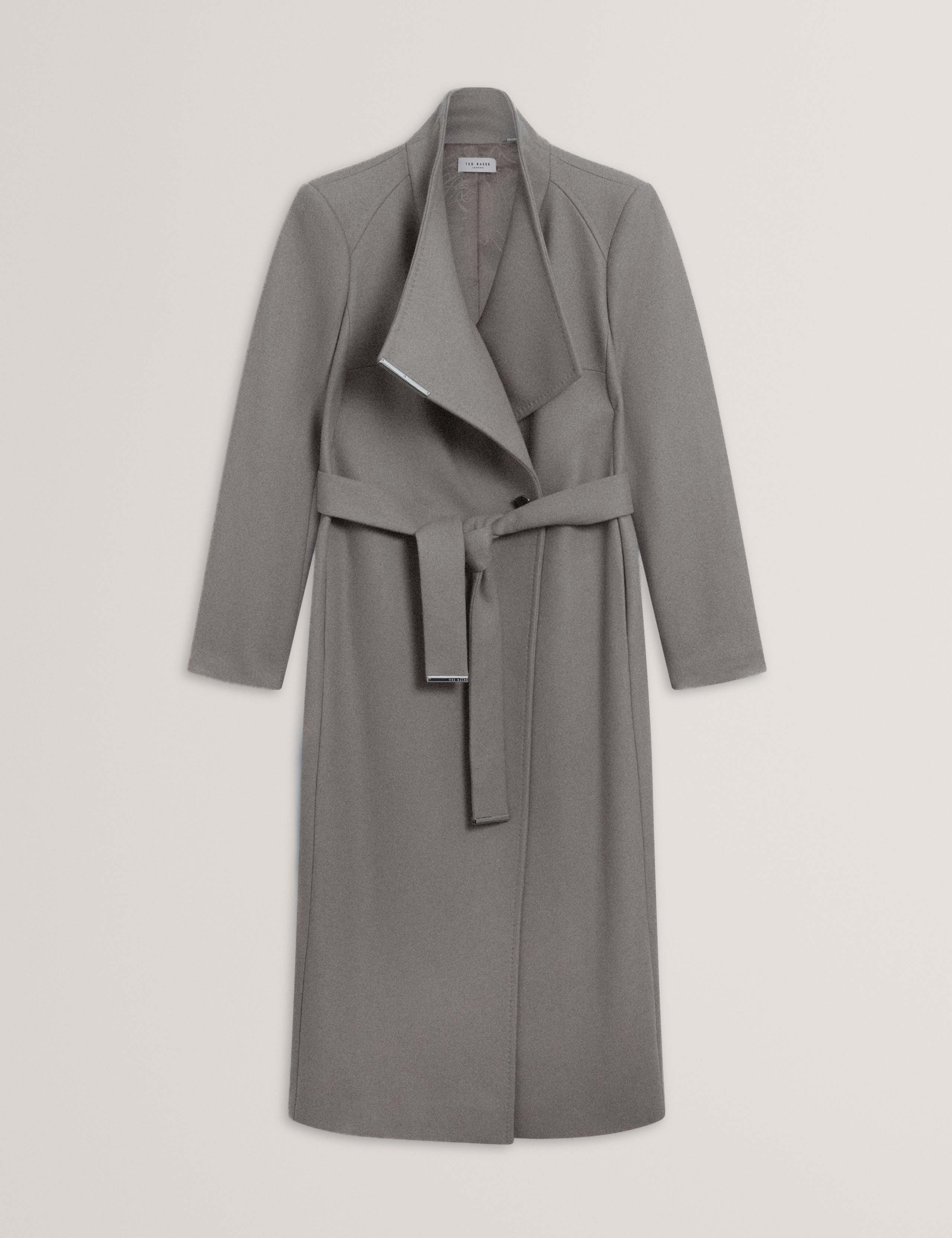 Wool Rich Belted Collared Longline Wrap Coat 5 of 5