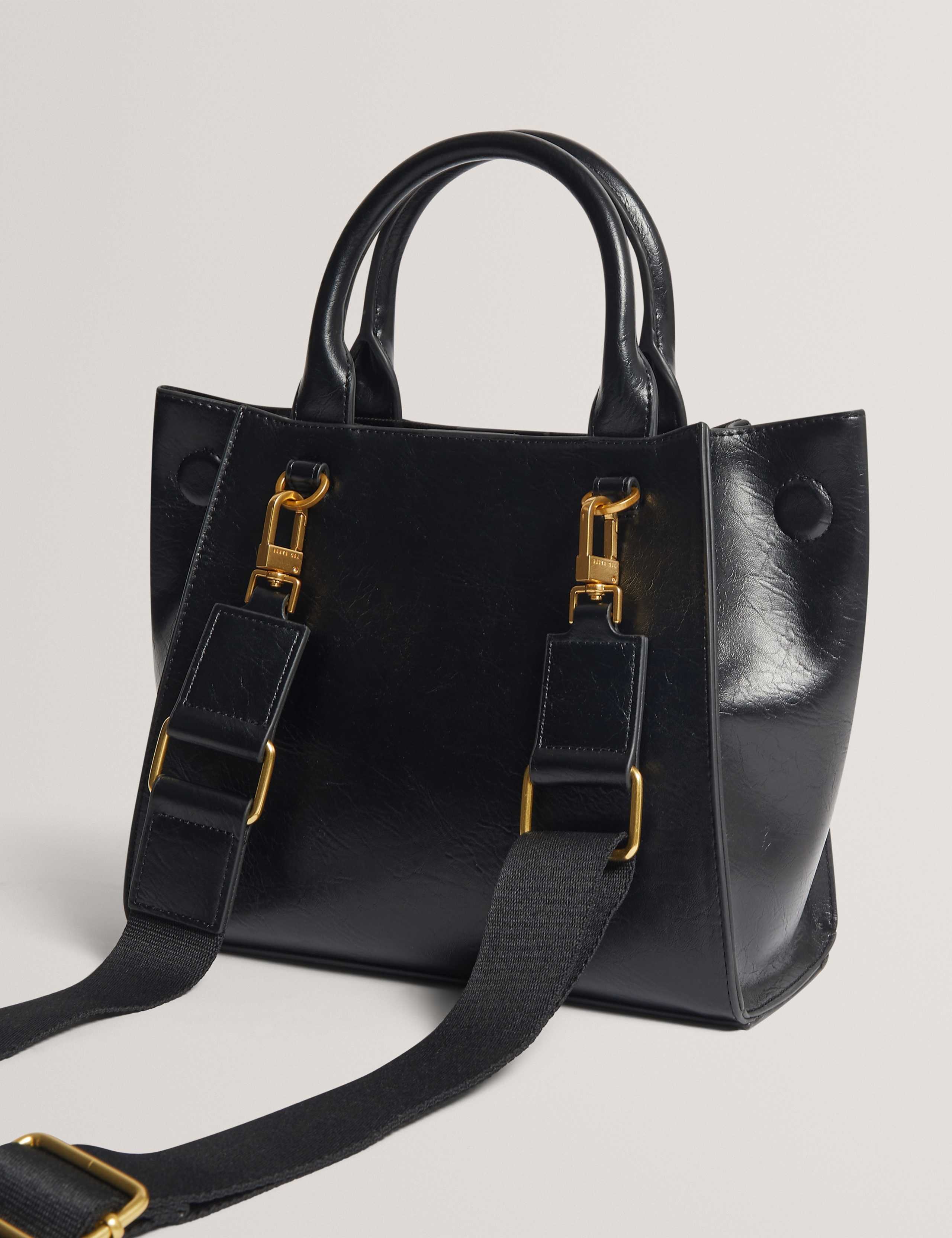 Faux Leather Knot Bow Tote Bag 3 of 5
