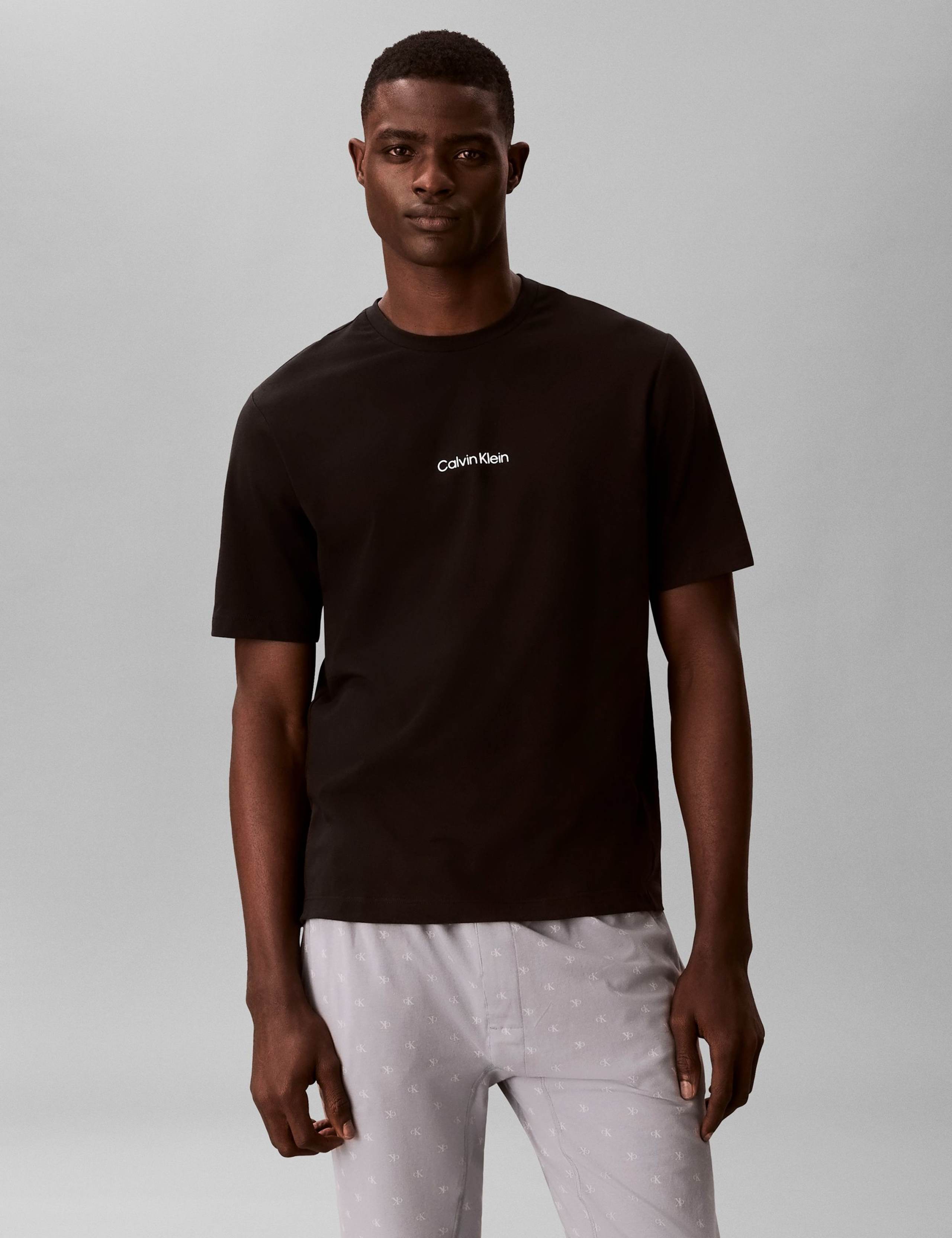 Essentials Cotton Rich Logo Crew Neck T-Shirt 1 of 4