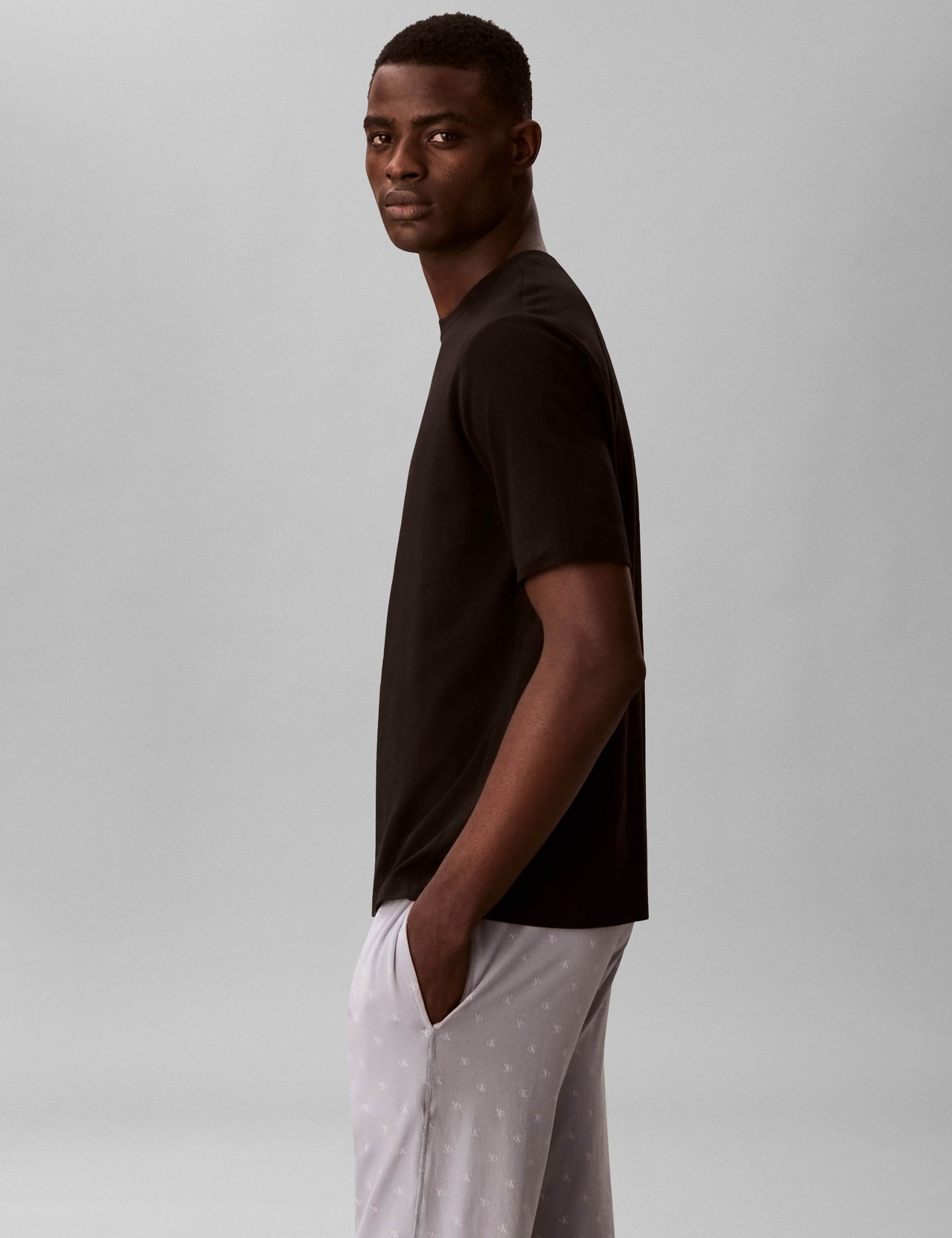 Essentials Cotton Rich Logo Crew Neck T-Shirt 4 of 4