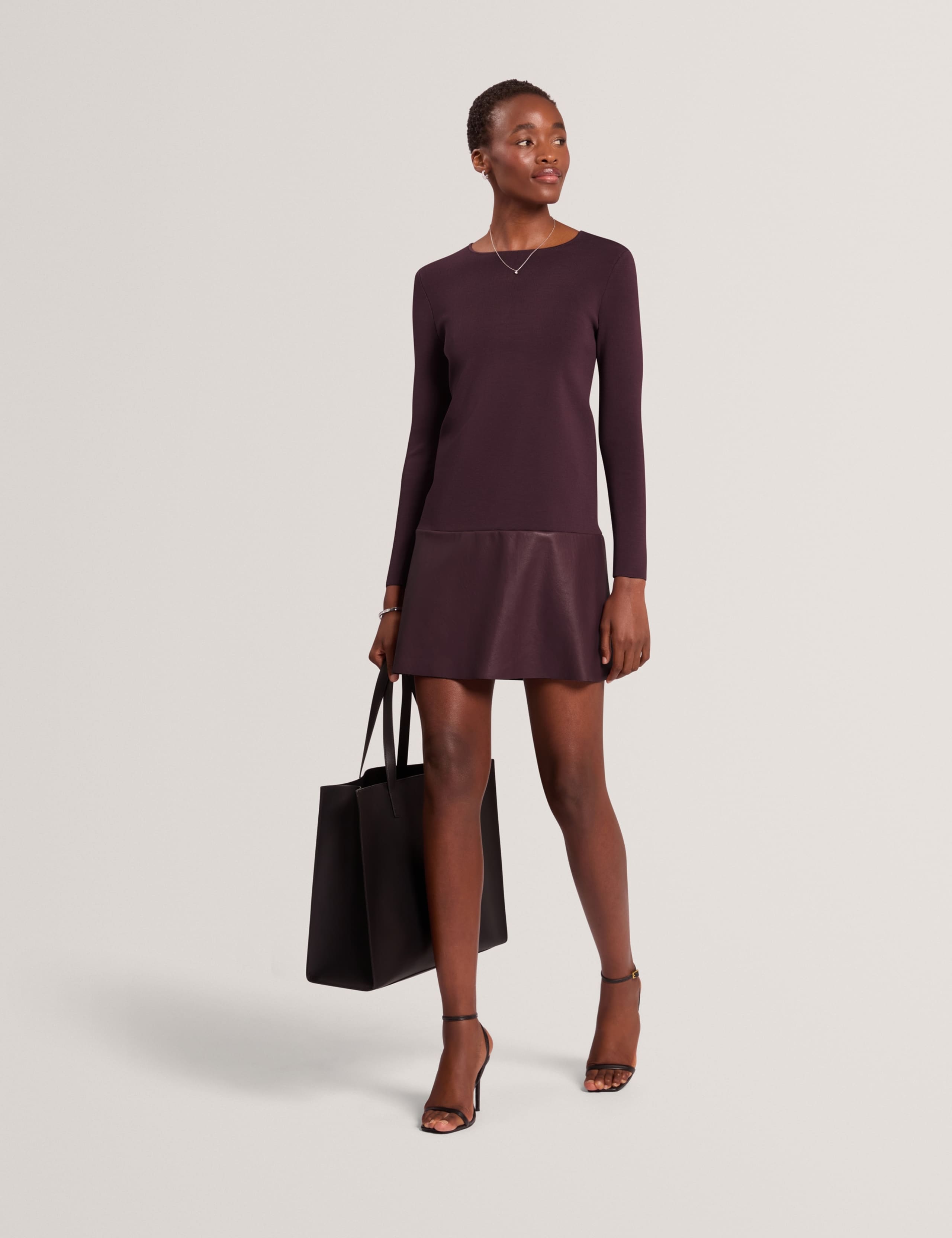 Round Neck Mini Waisted Dress 5 of 7