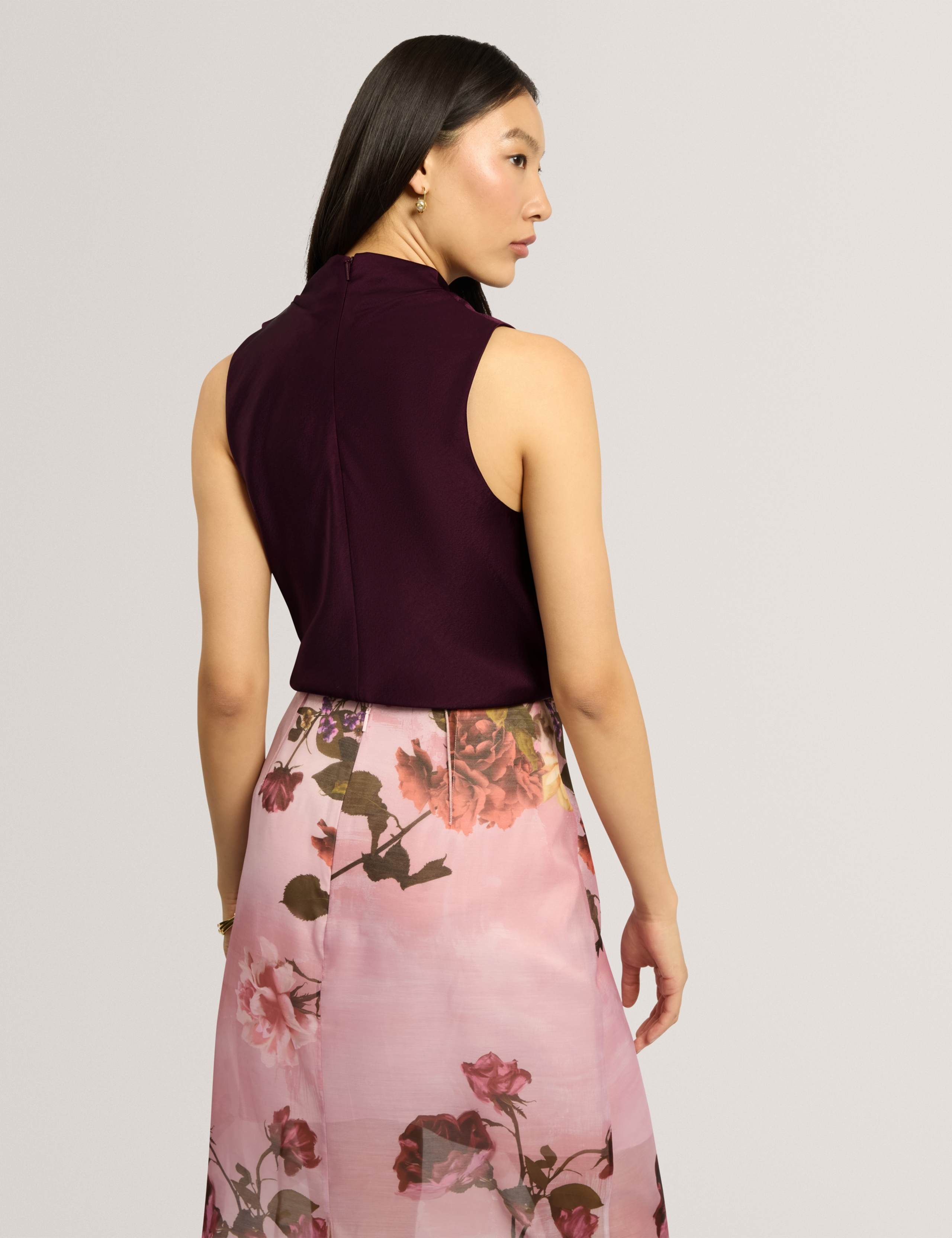 Cotton Rich Draped Cowl Neck Top 4 of 7