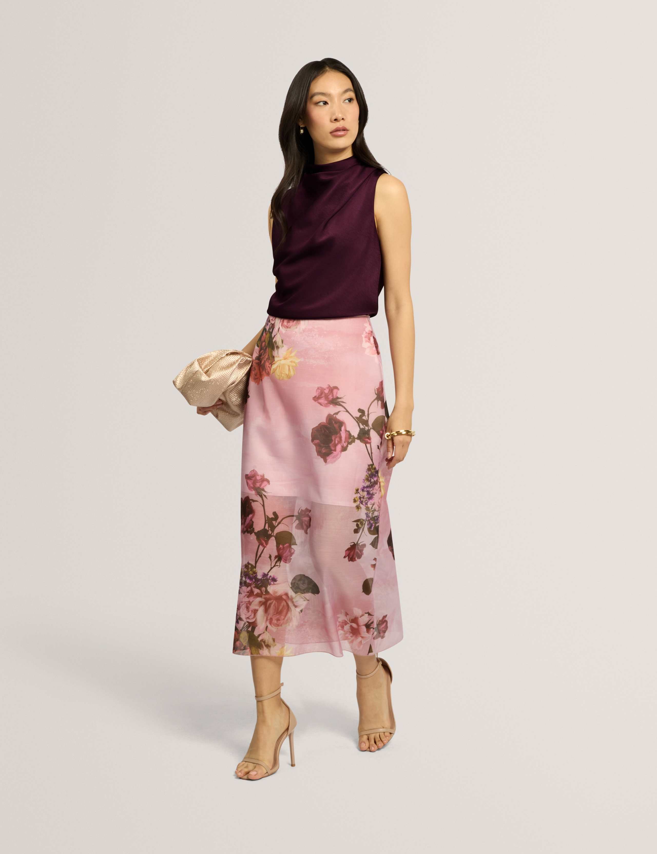 Cotton Rich Draped Cowl Neck Top 6 of 7