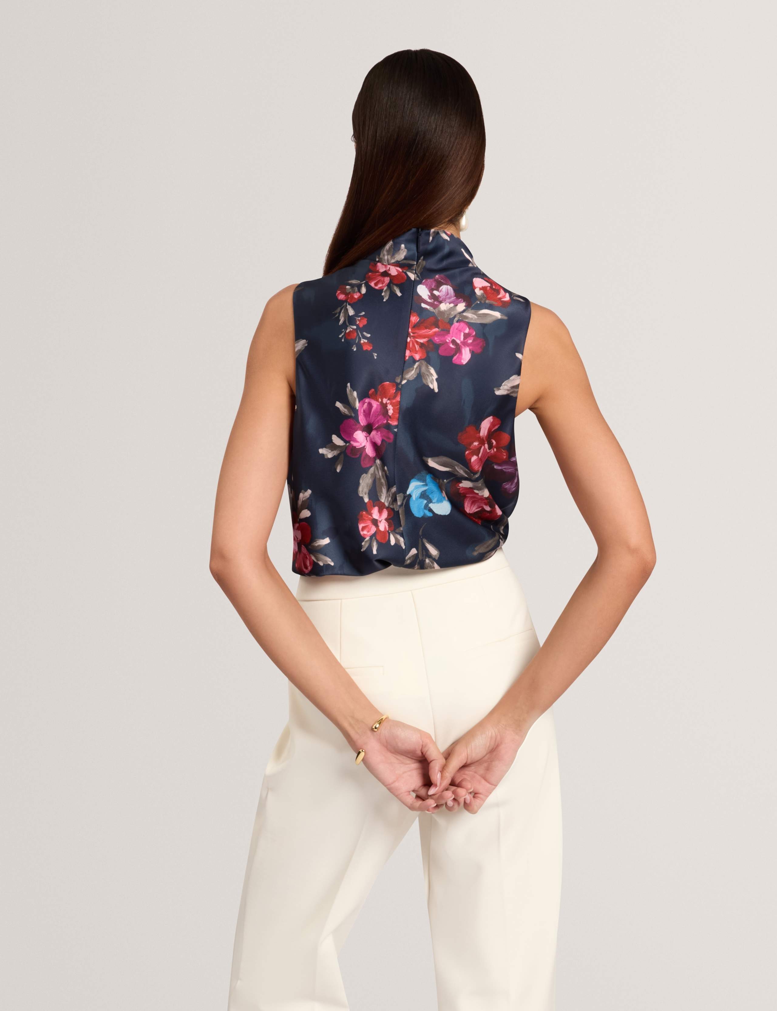 Floral Cowl Neck Blouse 4 of 7