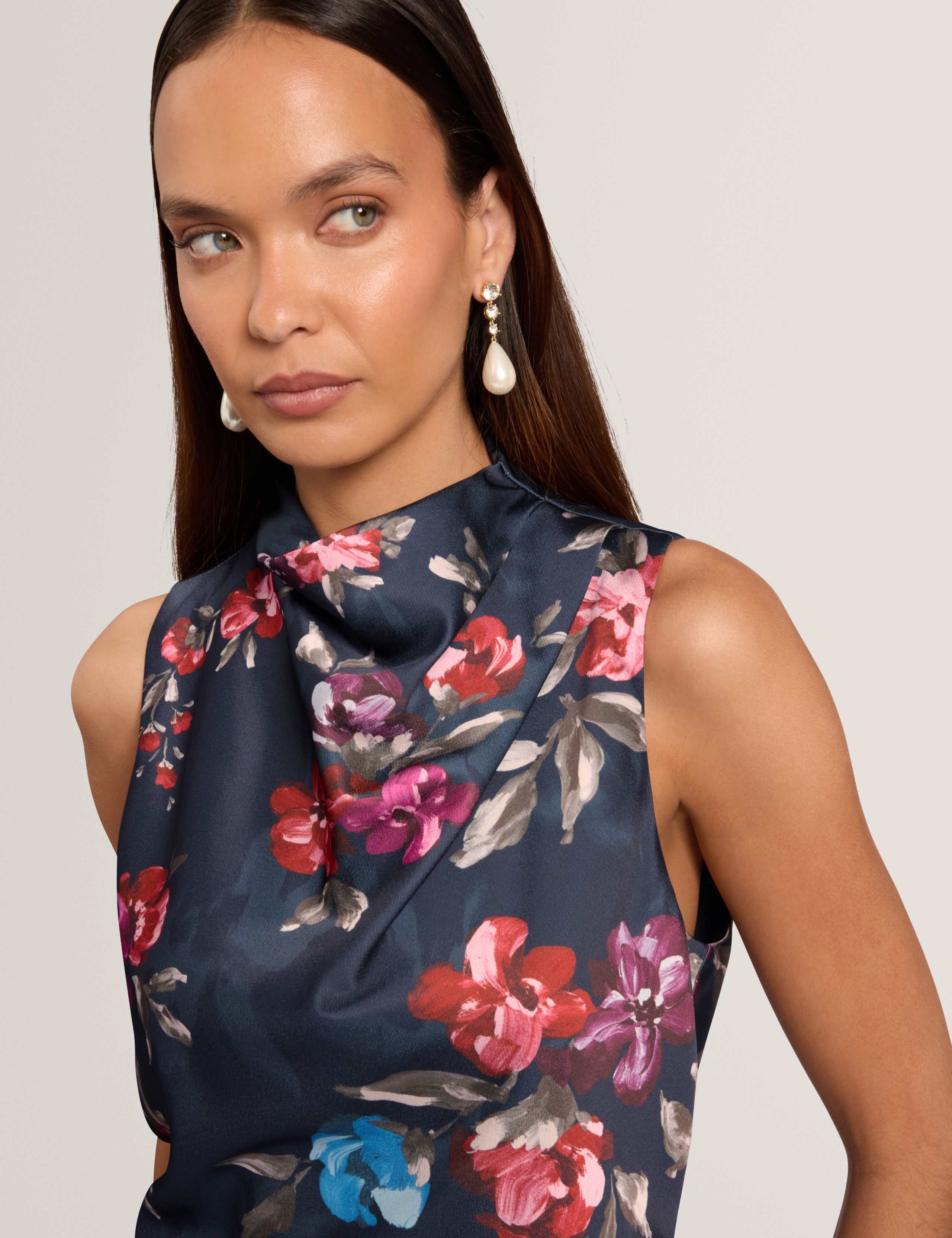 Floral Cowl Neck Blouse 6 of 7