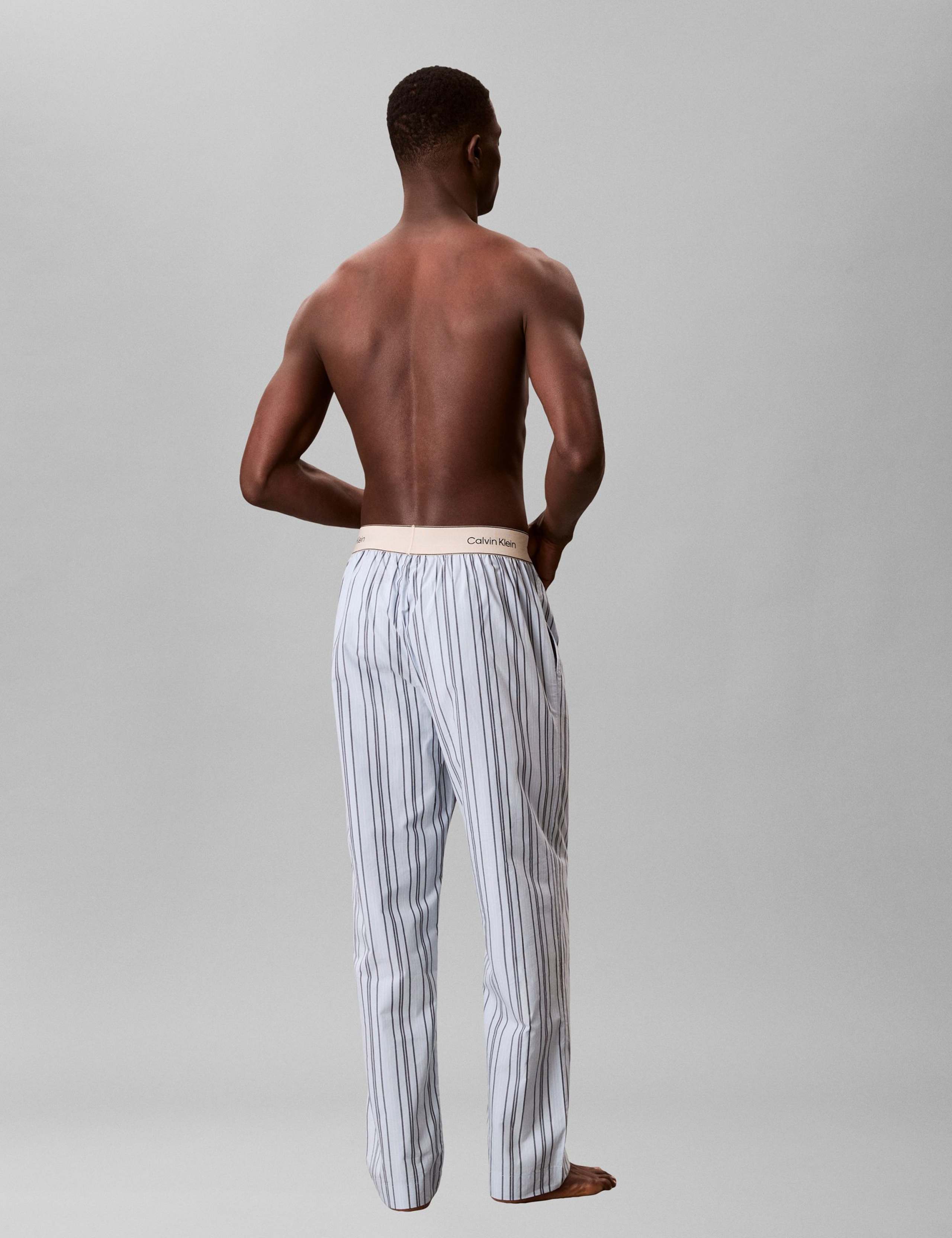 Pure Cotton Poplin Striped Pyjama Bottoms 3 of 4