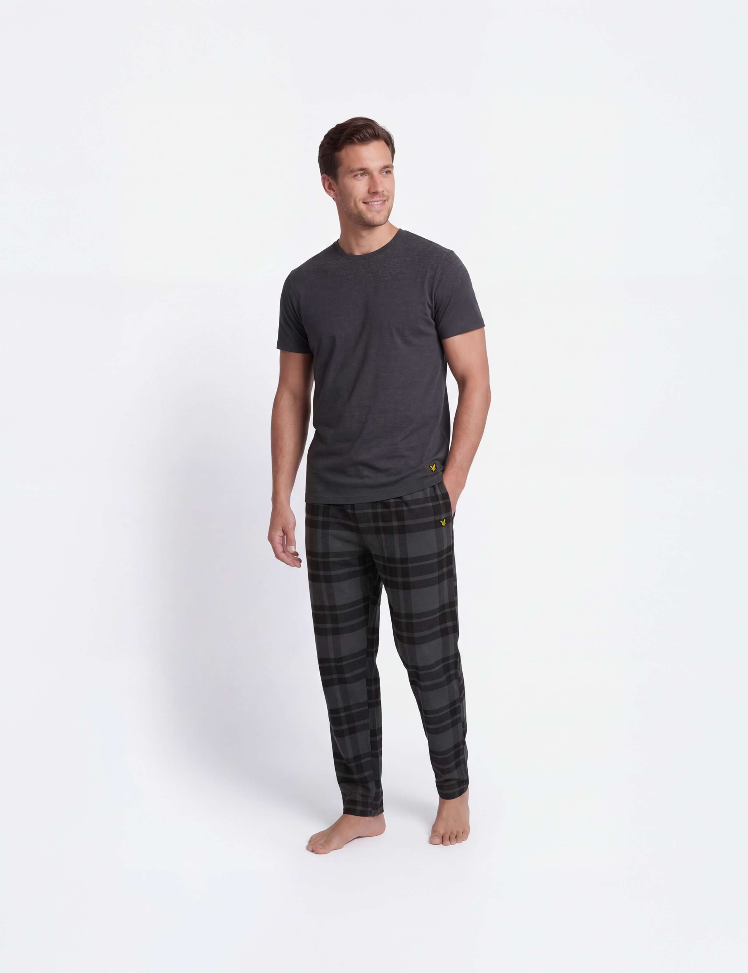Cotton Rich Checked Loungewear Set 1 of 7