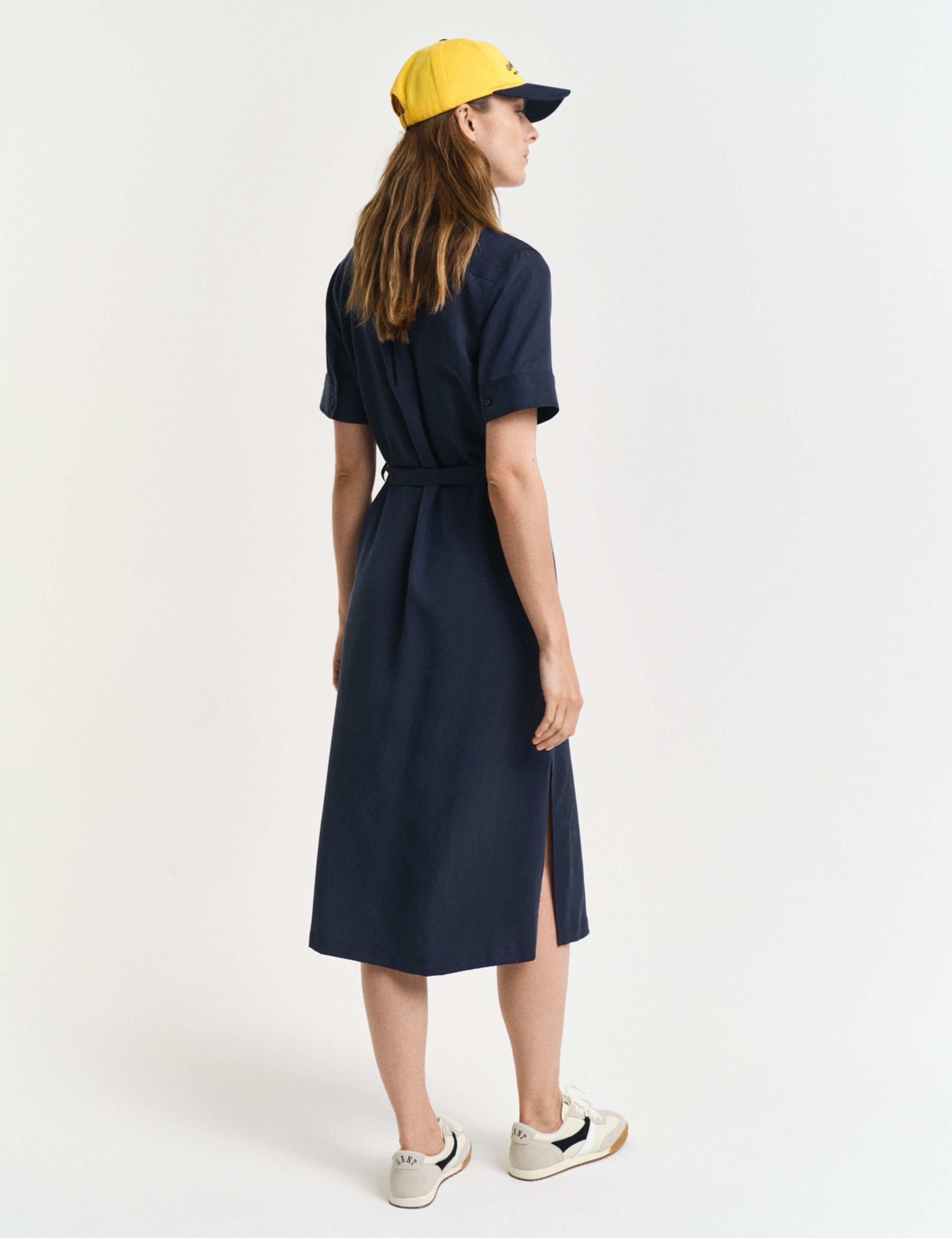 Lyocell Rich Knee Length Shirt Dress 3 of 6