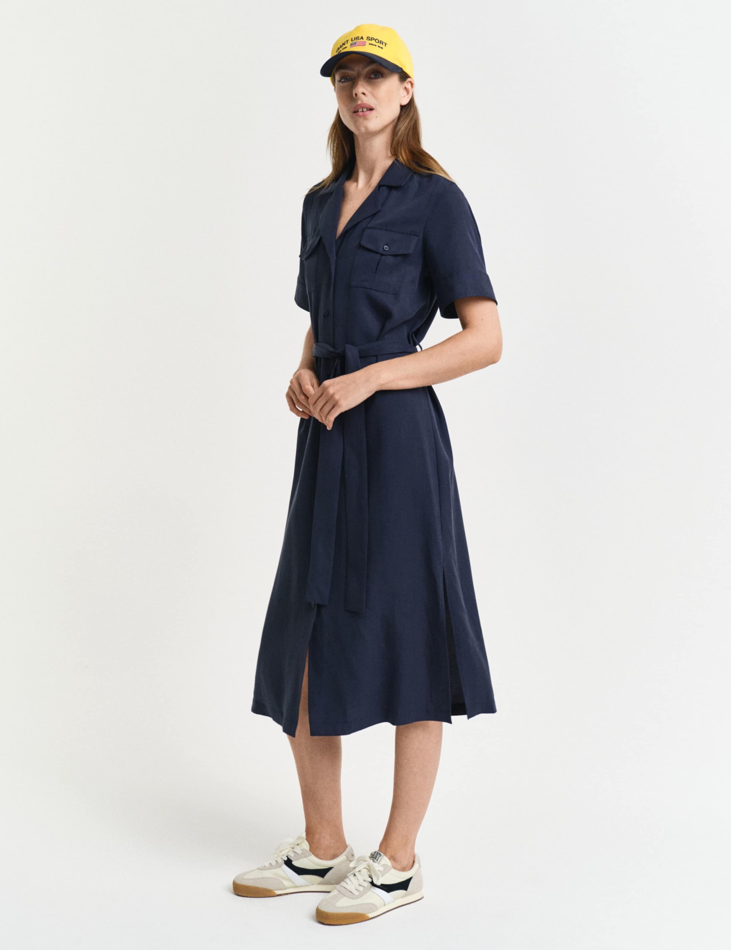 Lyocell Rich Knee Length Shirt Dress 6 of 6