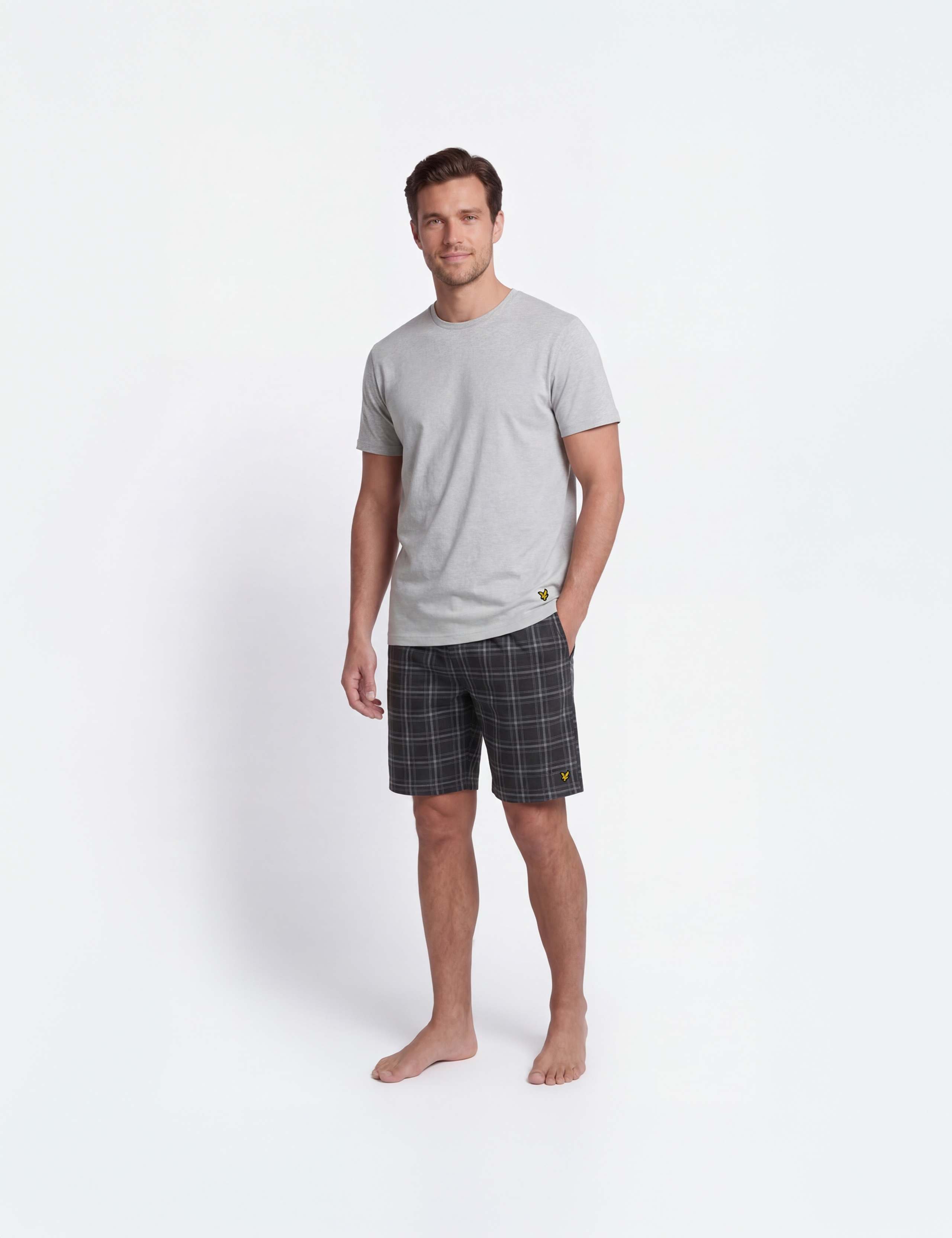 Cotton Rich Checked Loungewear Set 1 of 1