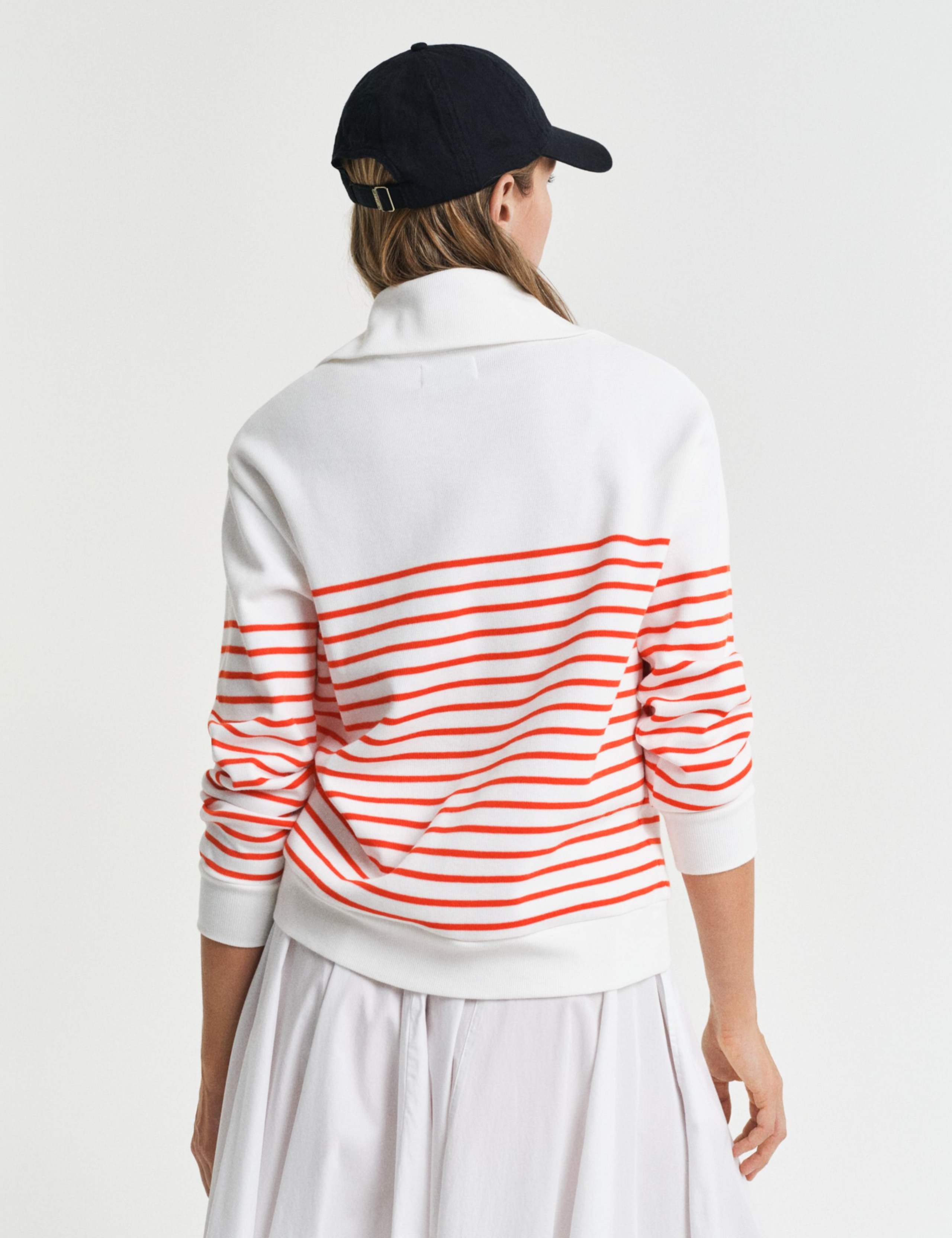 Pure Cotton Ribbed Striped Sweatshirt 4 of 4