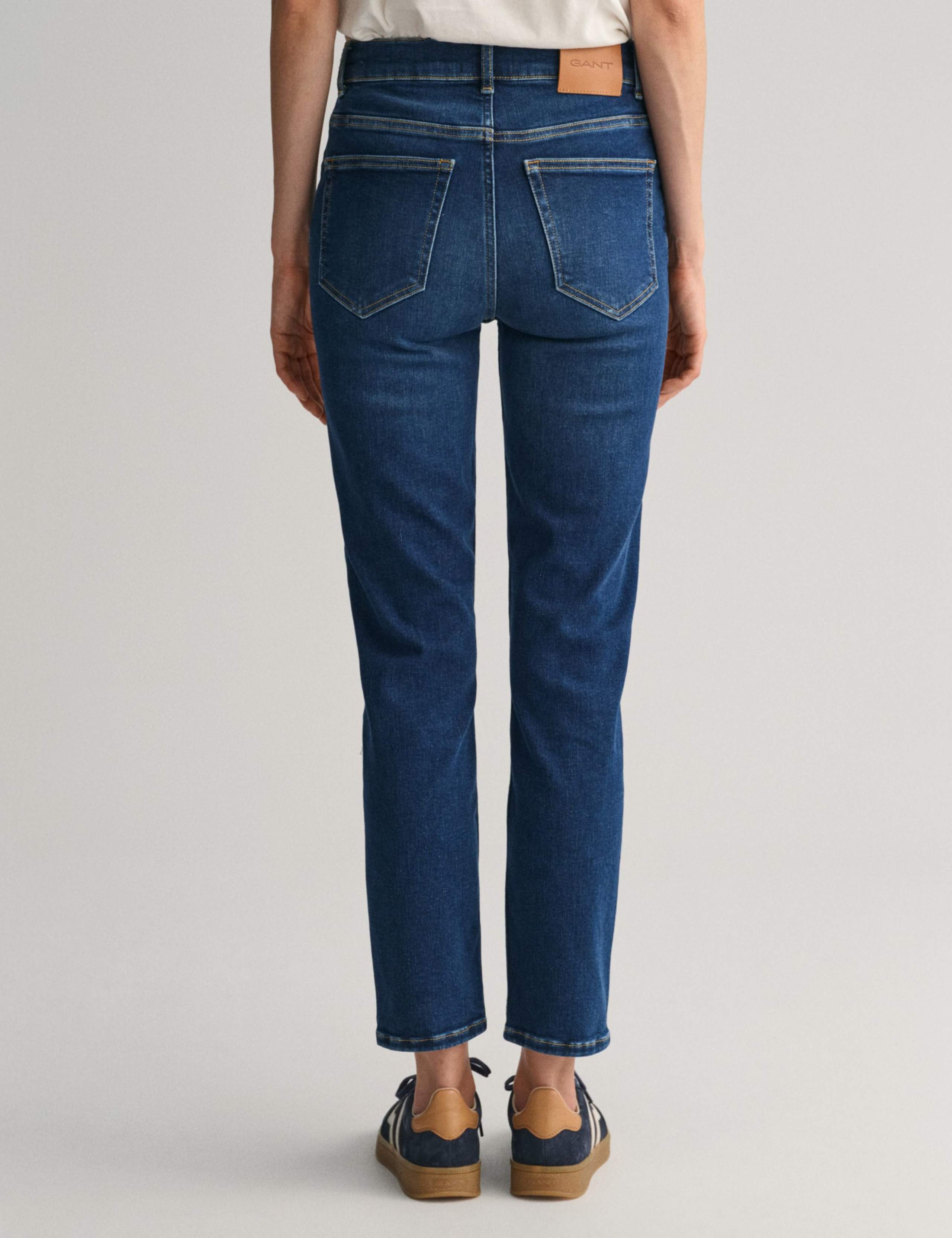 Mid Rise Slim Fit Ankle Grazer Jeans 4 of 5