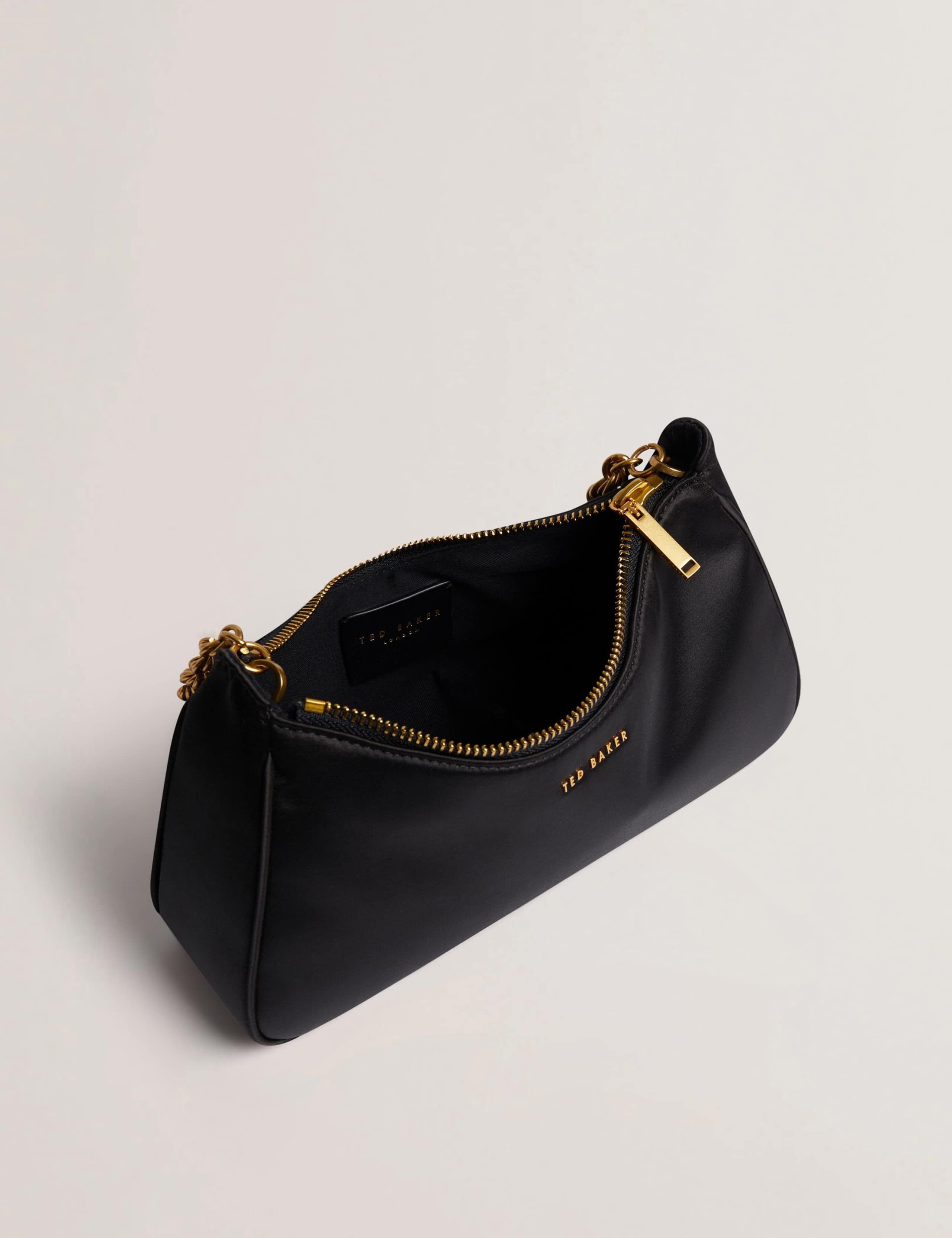 Satin Chain Detail Shoulder Bag 4 of 5