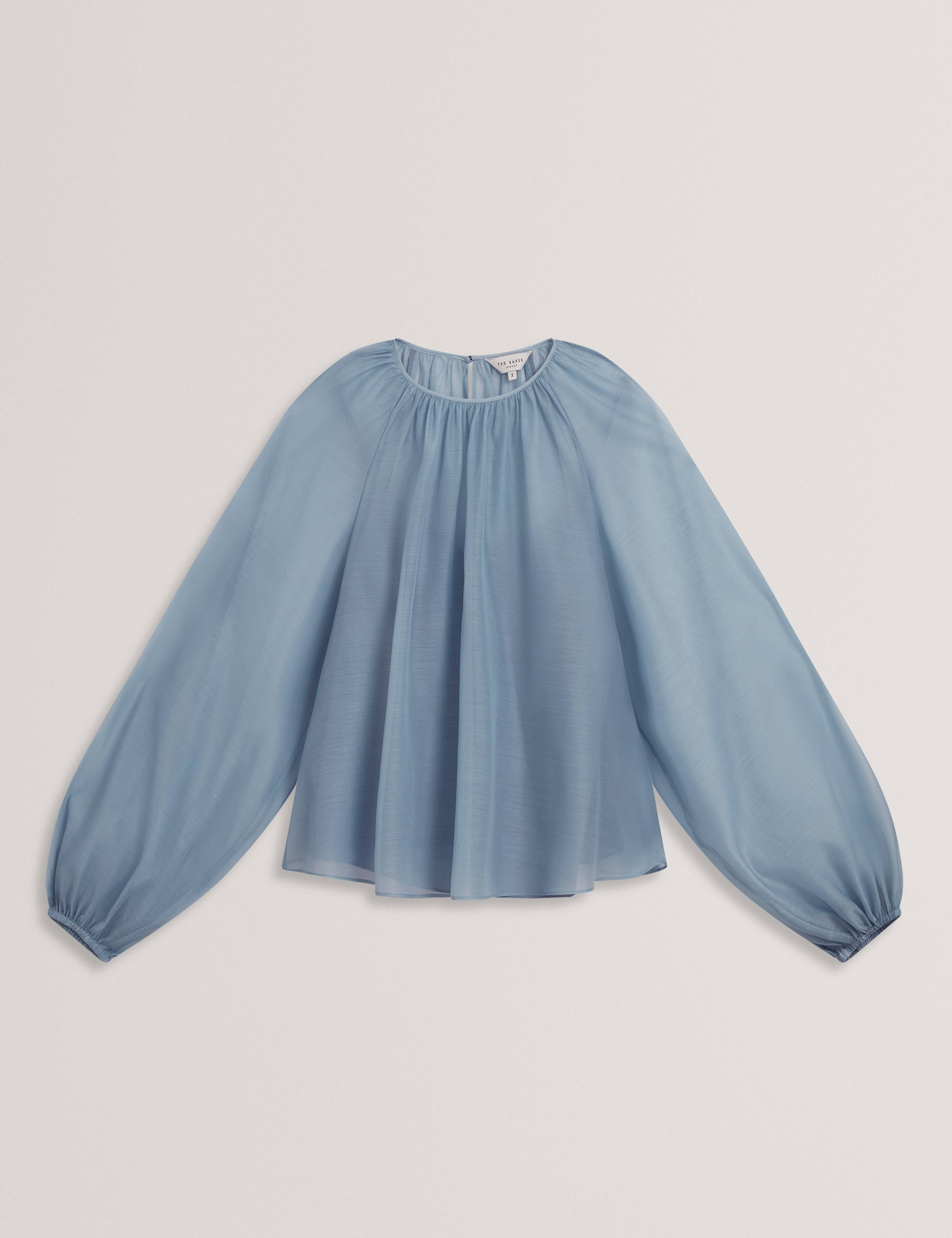 Organza Puff Sleeve Blouse 2 of 7