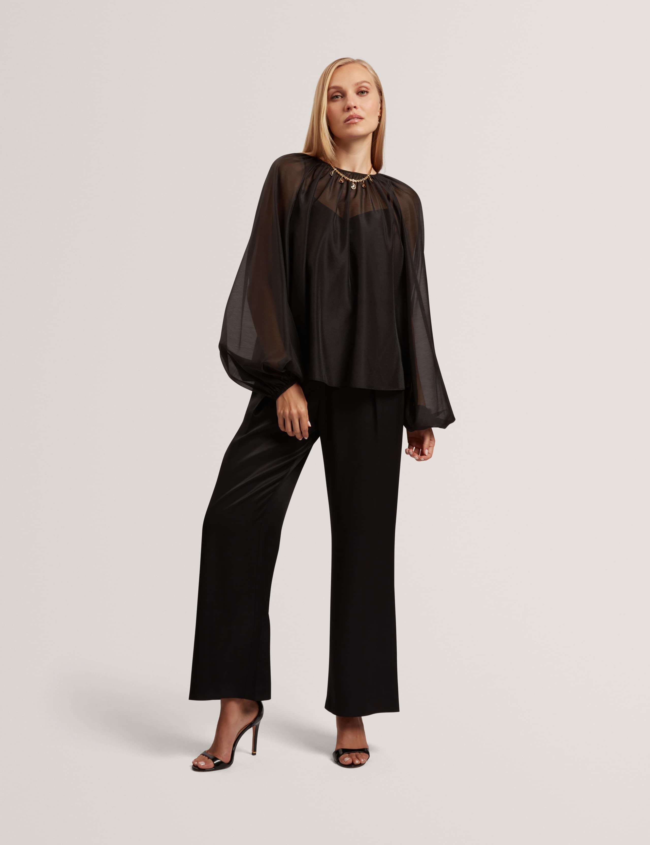 Organza Puff Sleeve Blouse 4 of 6