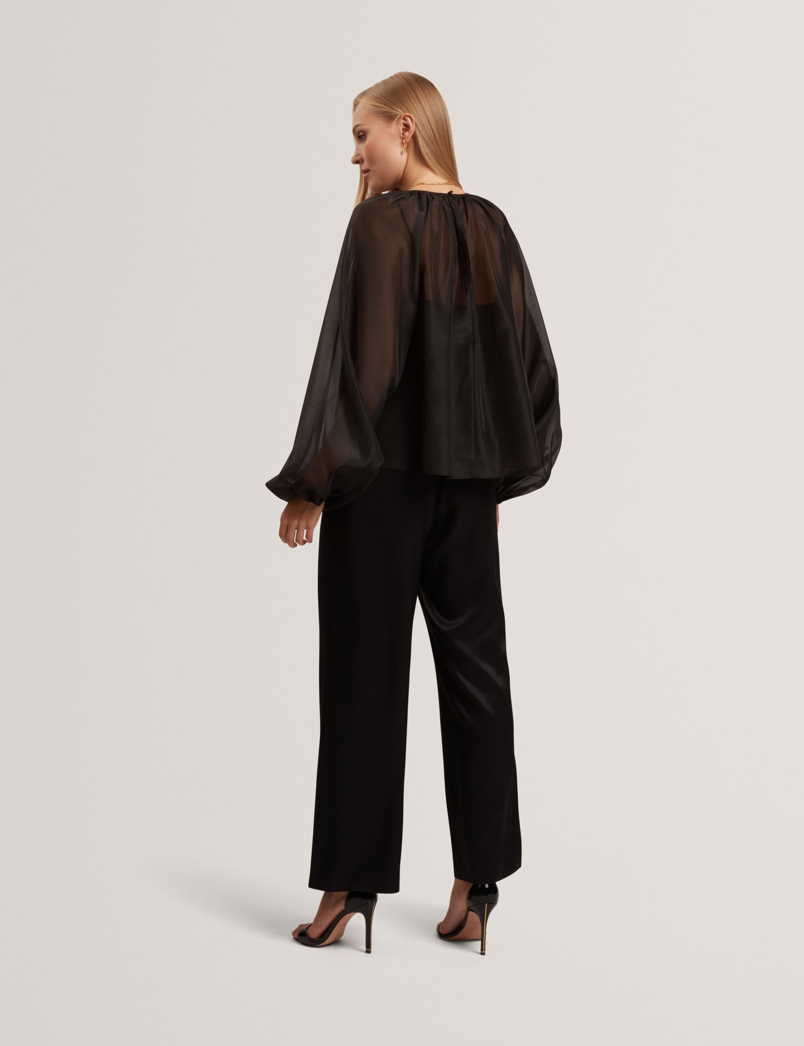 Organza Puff Sleeve Blouse 5 of 6