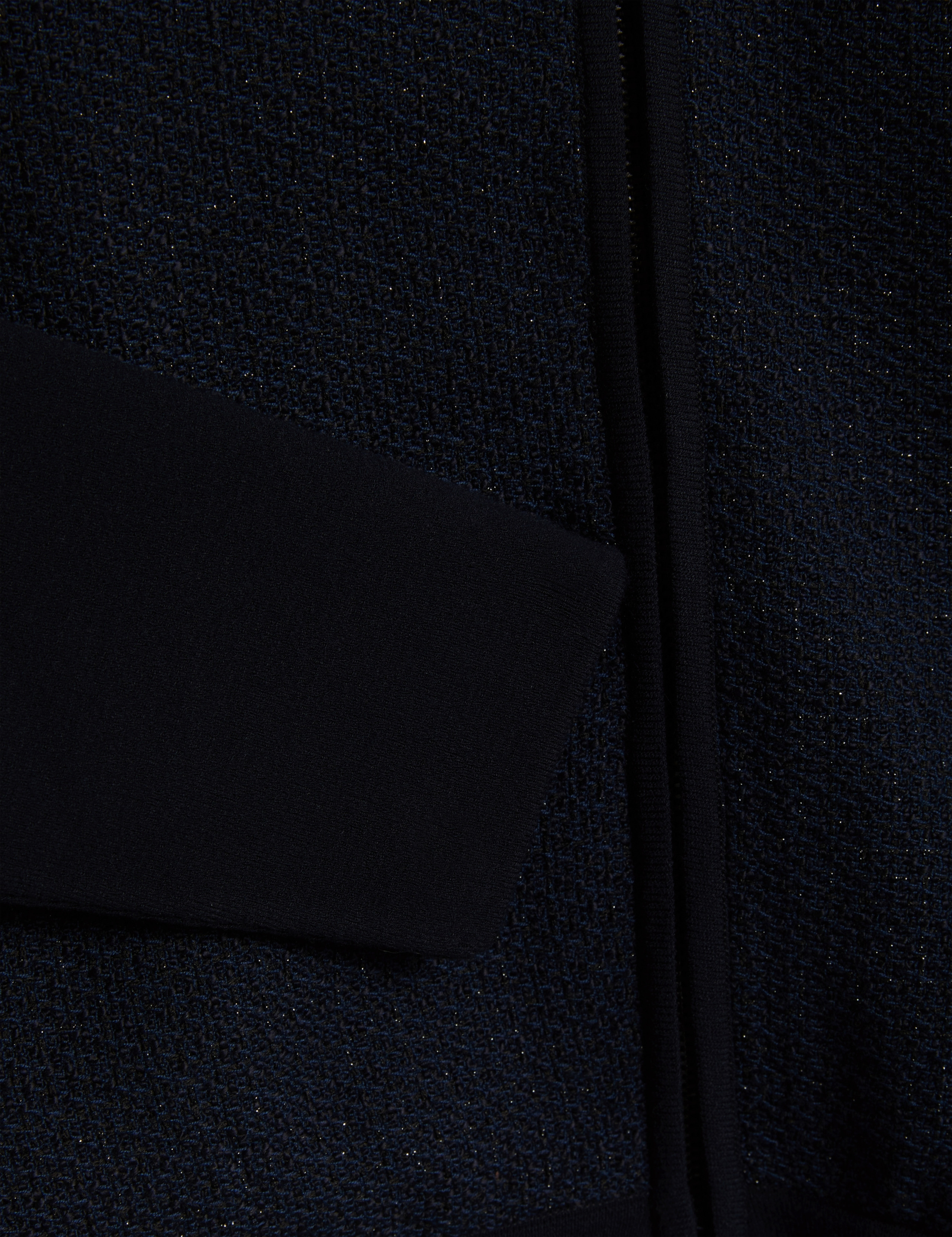 Metallic Collared Zip Up Cardigan 6 of 7