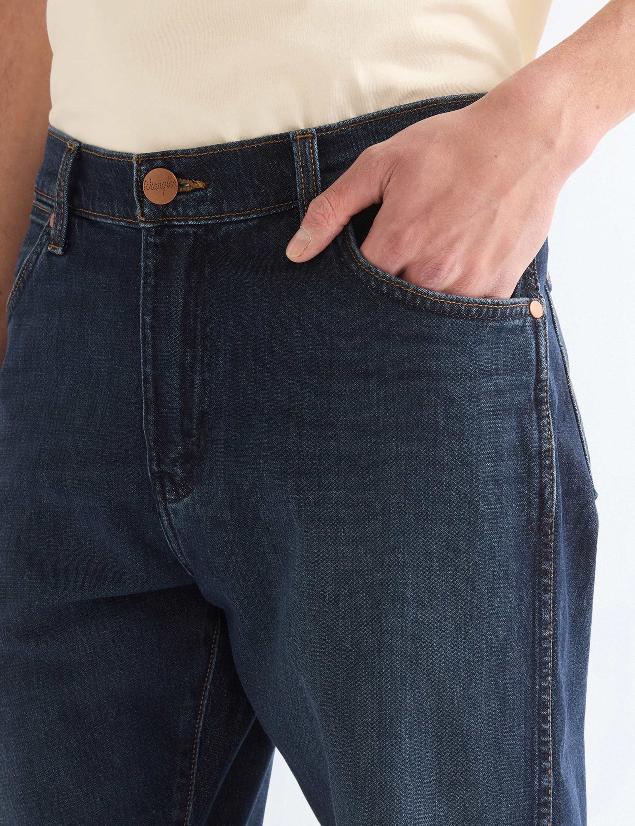 Redford Tapered Fit Pure Cotton Jeans 4 of 5