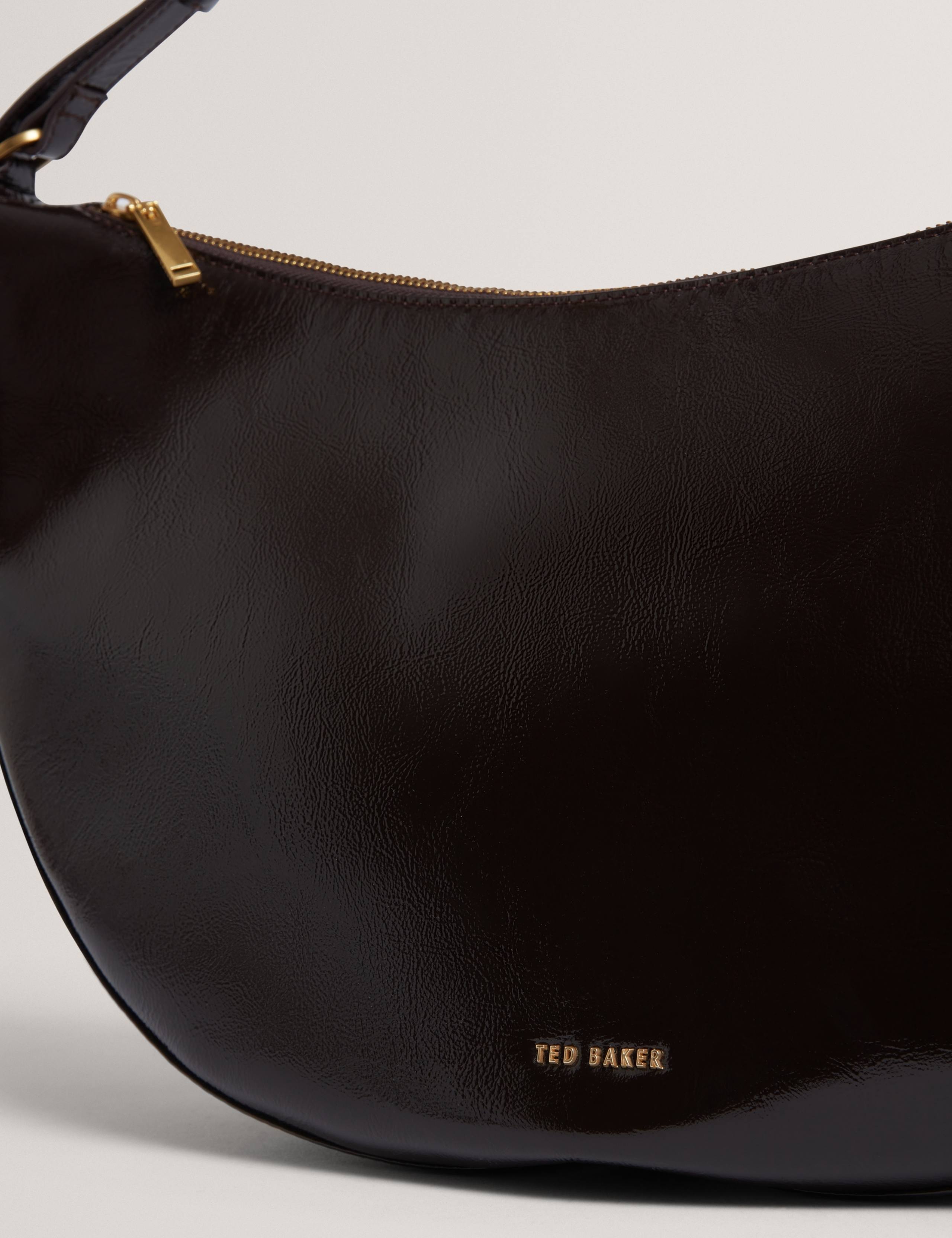 Leather Patent Finish Shoulder Bag 2 of 4